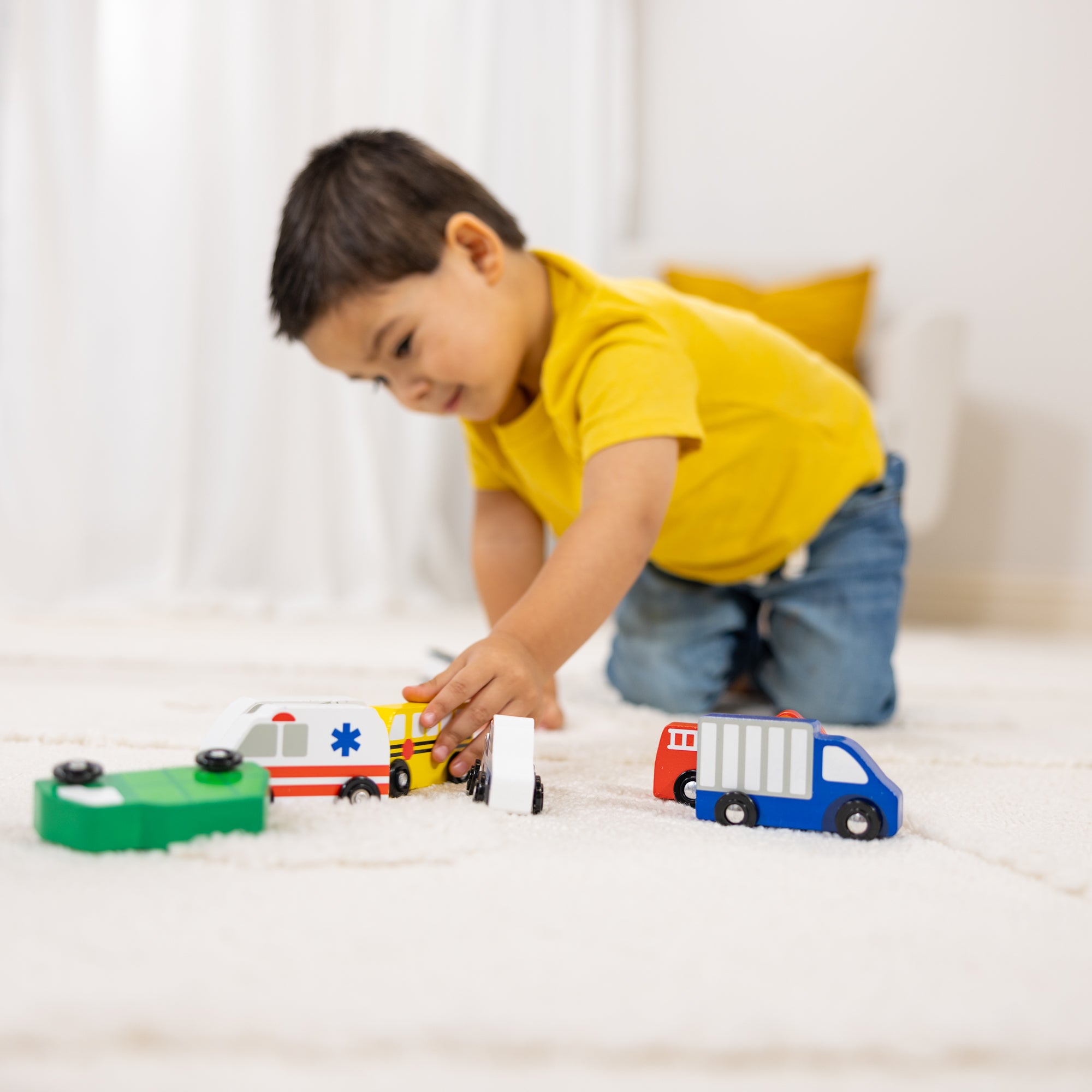 Wooden Town Vehicles Set - Image 10