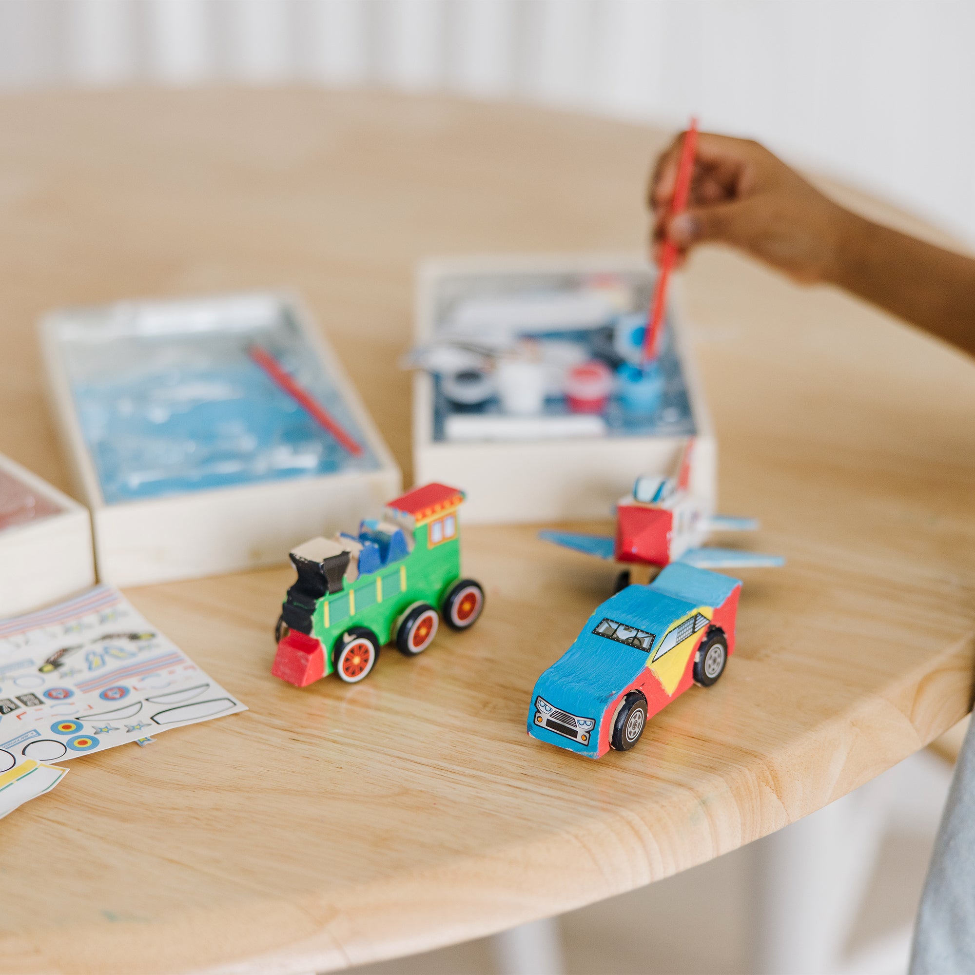 Createed by Me!? Vehicle Craft Kit 3-Pack: Plane. Train. Race Car - Image 10