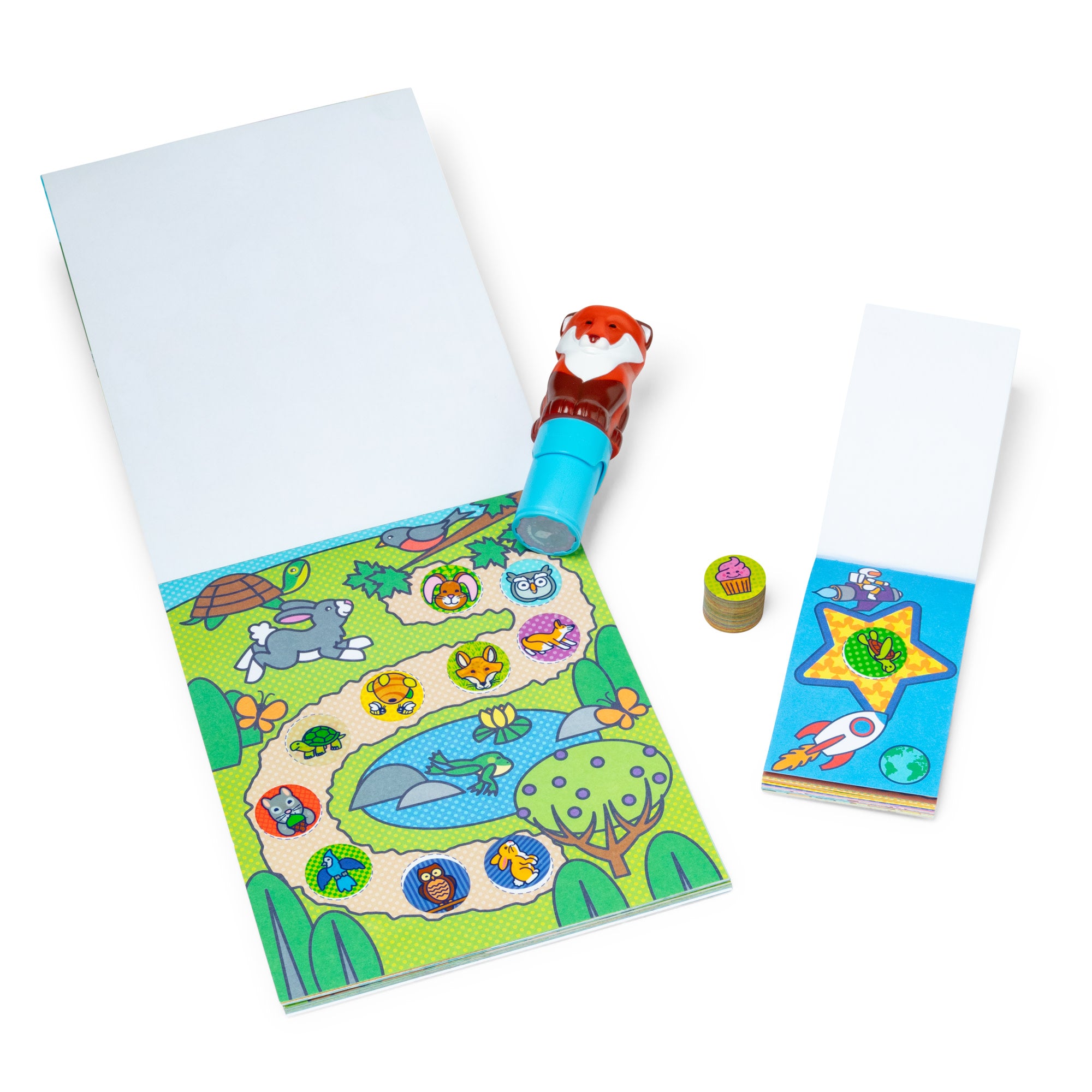 Sticker WOW!? Fox Bundle: Activity Pad & Sticker Stamper + Mini Activity Pad and 200 Refill Stickers - Image 5