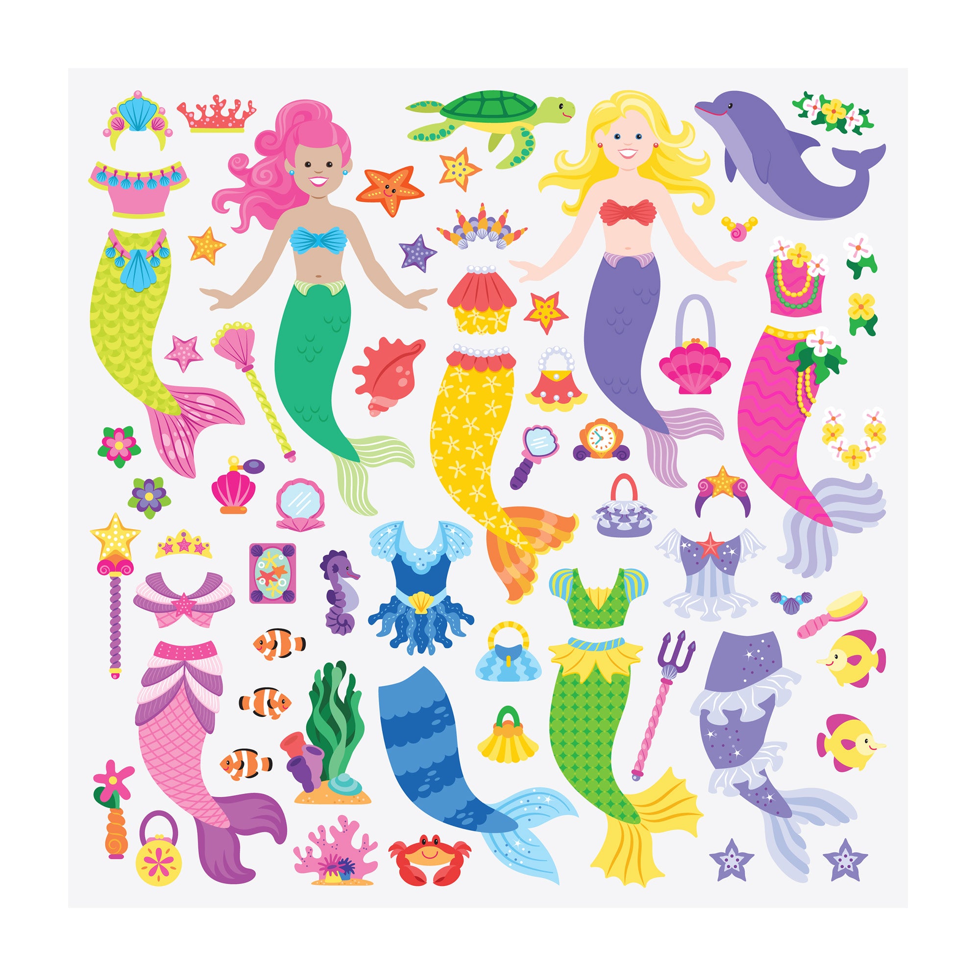 Puffy Sticker Play Set - Mermaid - Image 9