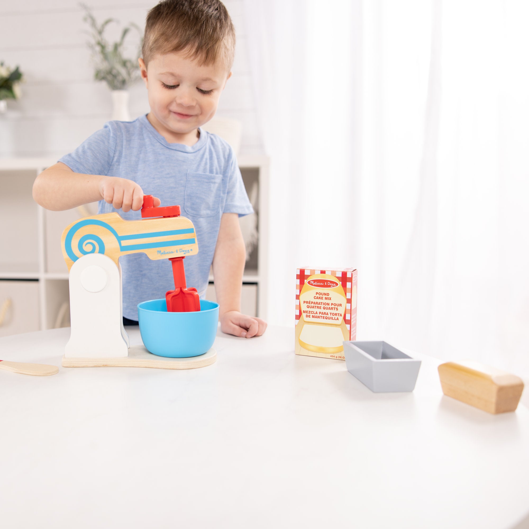 Wooden Make-a-Cake Mixer Set - Image 5