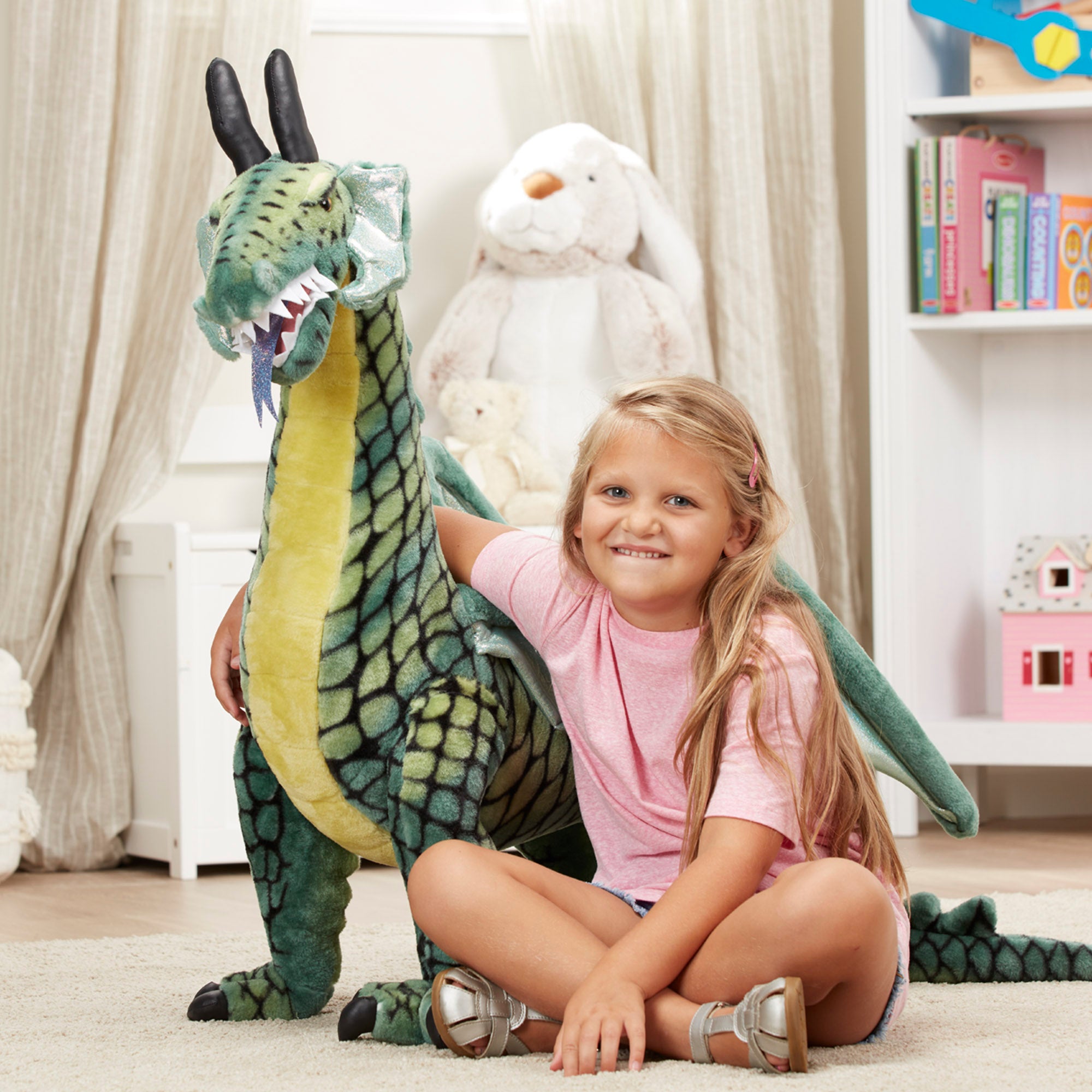 Winged Dragon Lifelike Plush Stuffed Animal - Image 2