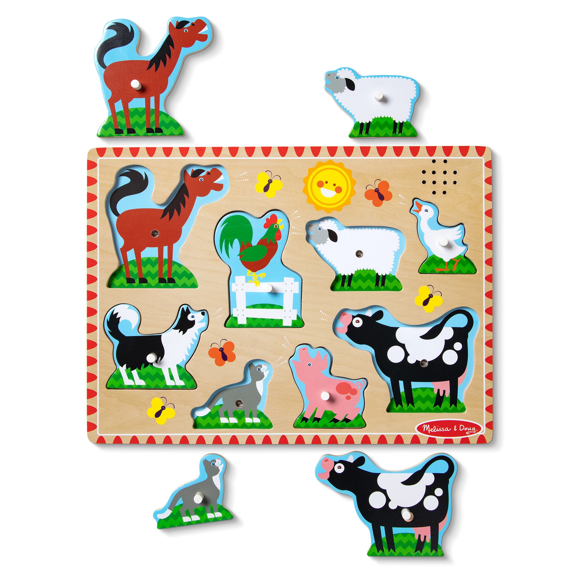 Farm Animals Sound Puzzle - 8 Pieces - Image 4
