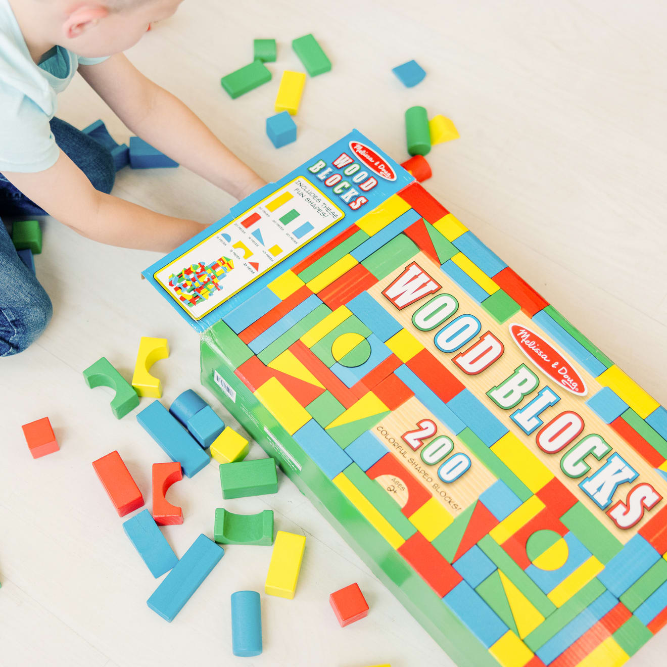 200 Piece Wood Blocks Set - Image 2
