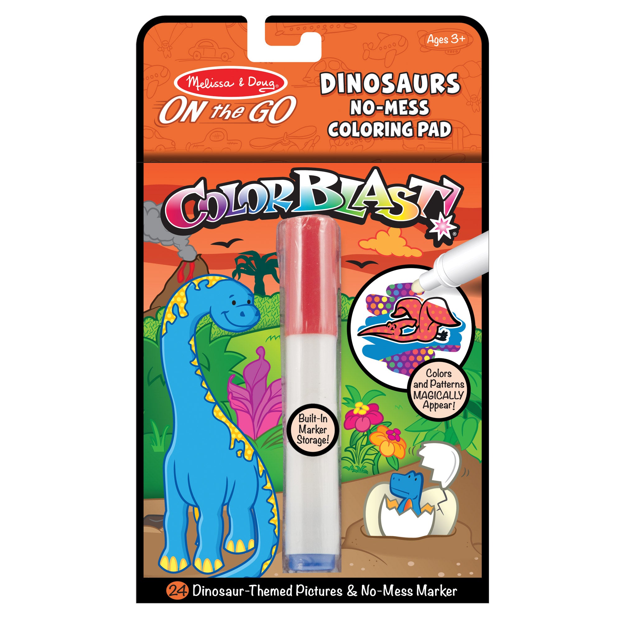 On the Go? ColorBlast Color Reveal Pad ?C Dinosaur