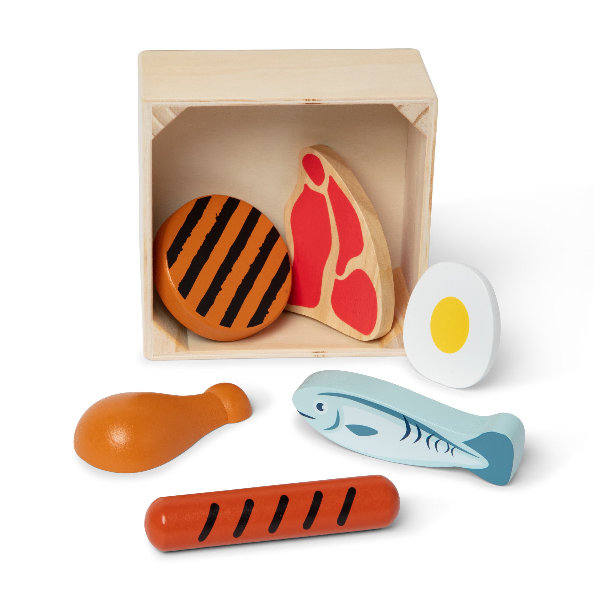 Wooden Food Groups Play Set ?C Protein