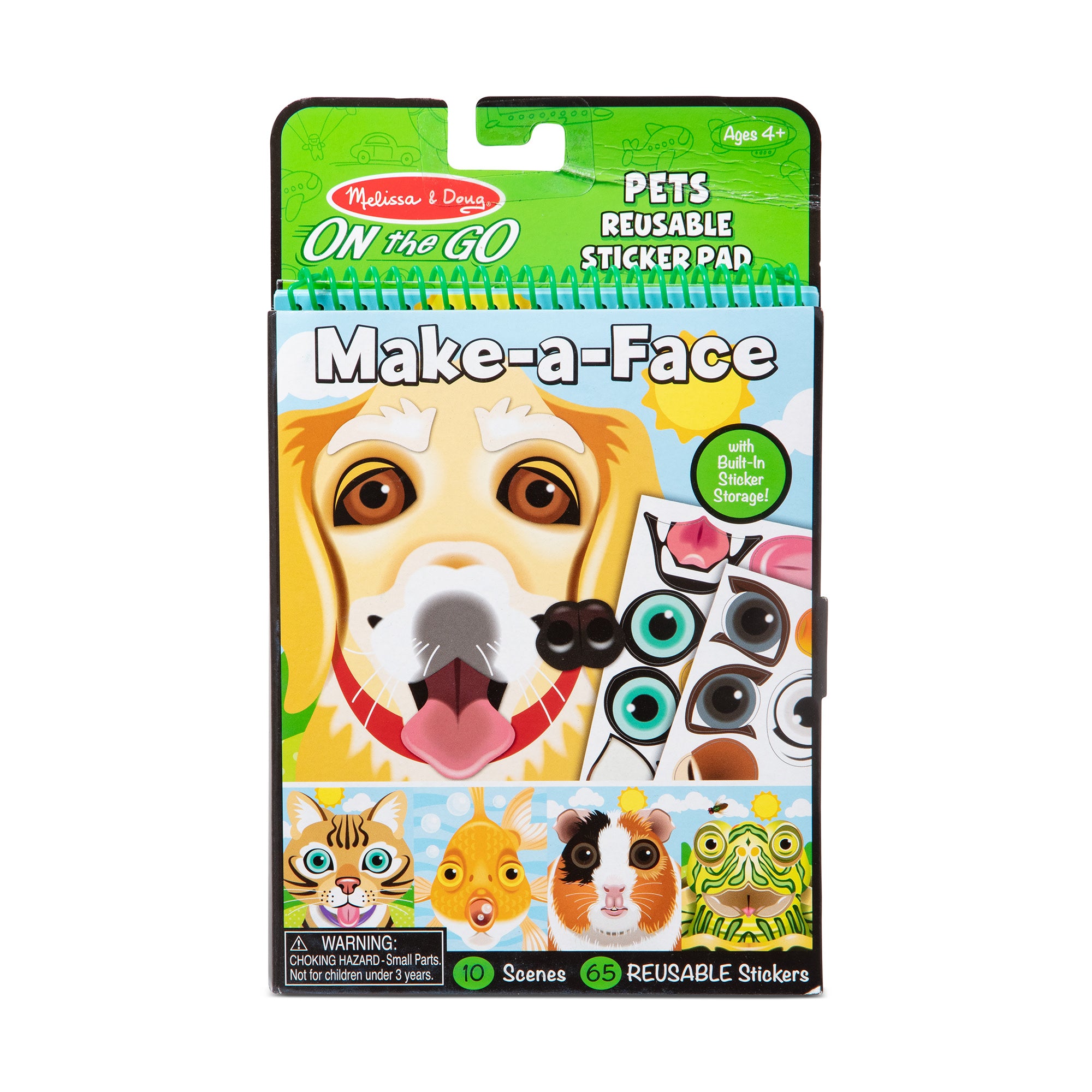 Make-a-Face ?C Pets Reusable Sticker Pad ?C On the Go Travel Activity - Image 8