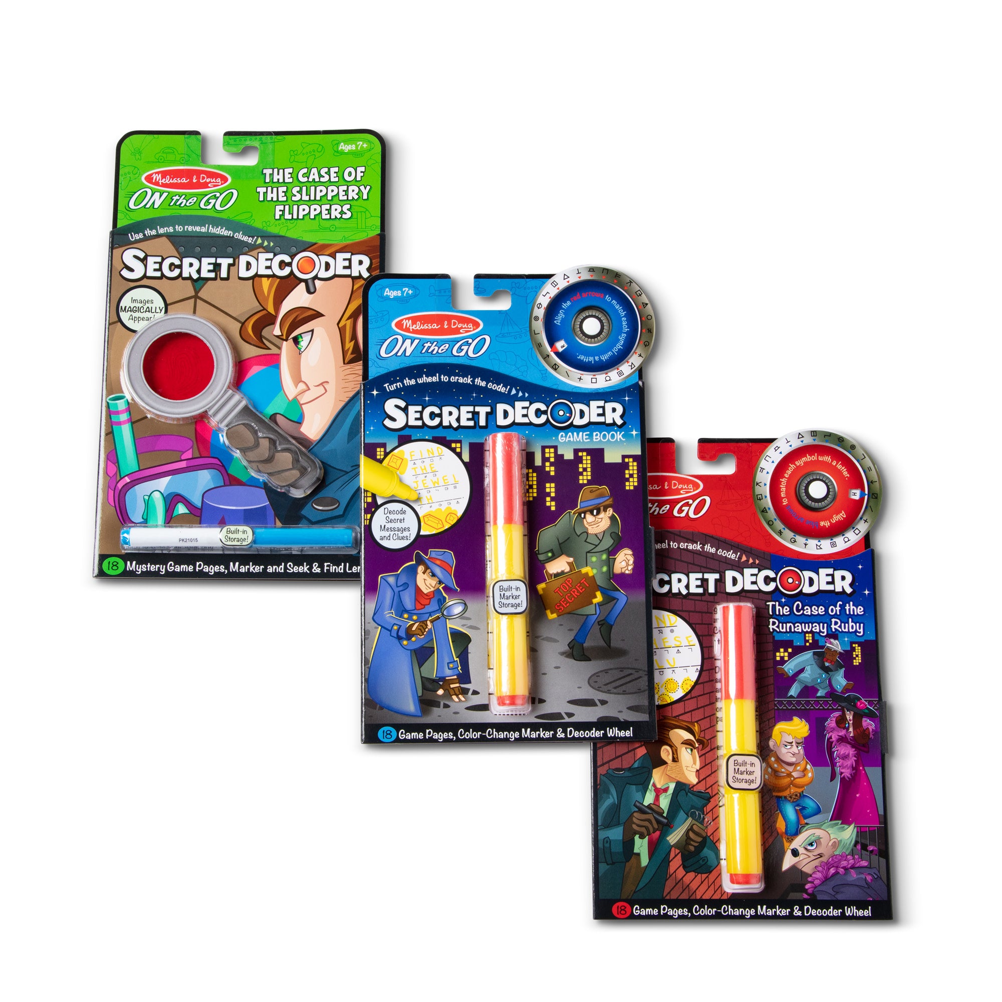 On the Go? Secret Decoder Activity Books 3-Pack: Slippery Flippers. Runaway Ruby. Game Book - Image 9