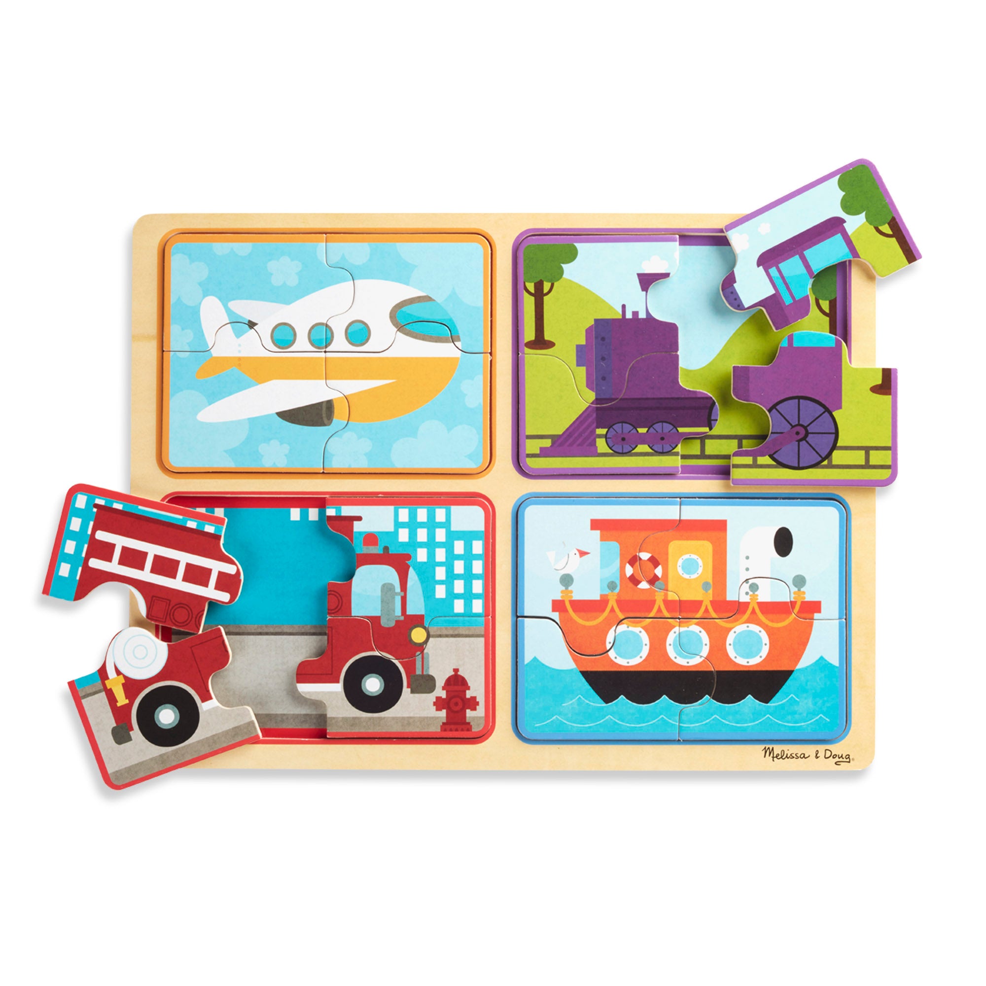 Natural Play Wooden Puzzle: Ready. Set. Go