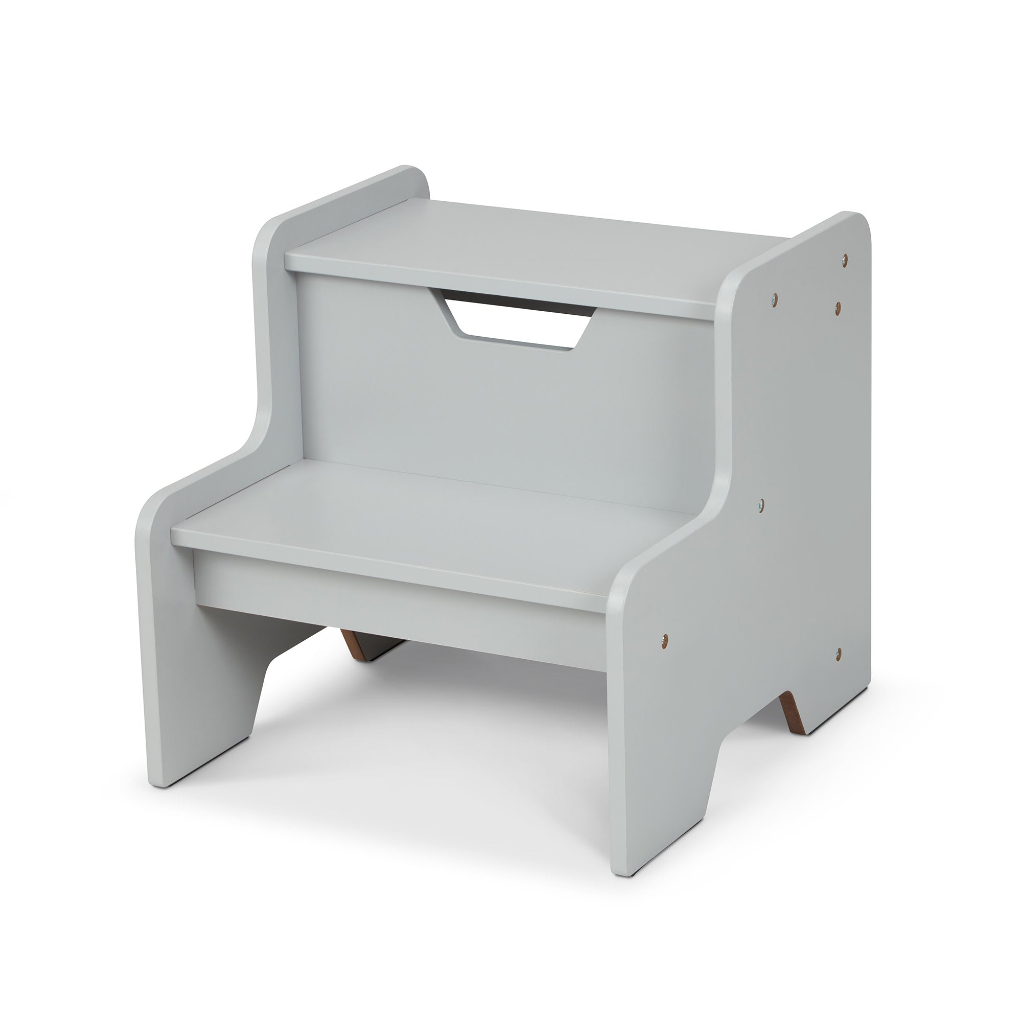 Wooden Step Stool ?C Gray