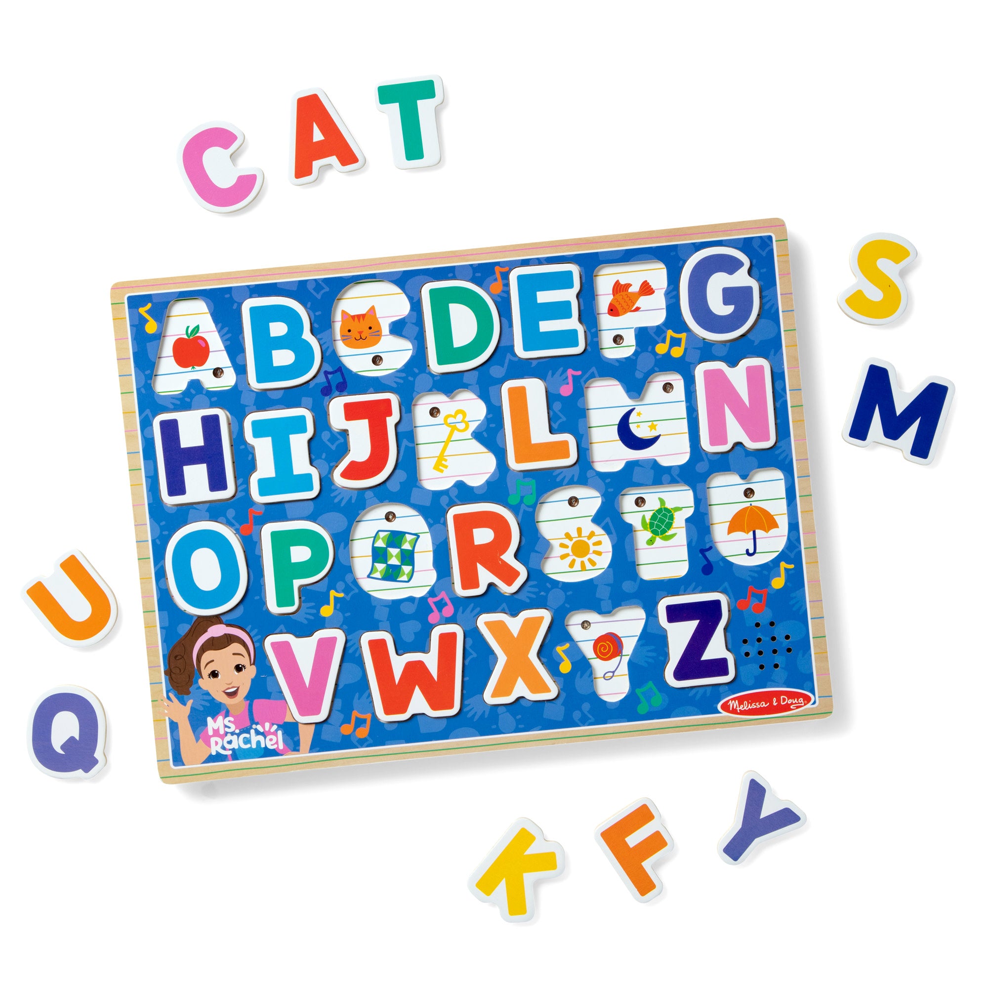 Ms. Rachel? Wooden Phonics Alphabet Sound Puzzle - 24 Pieces