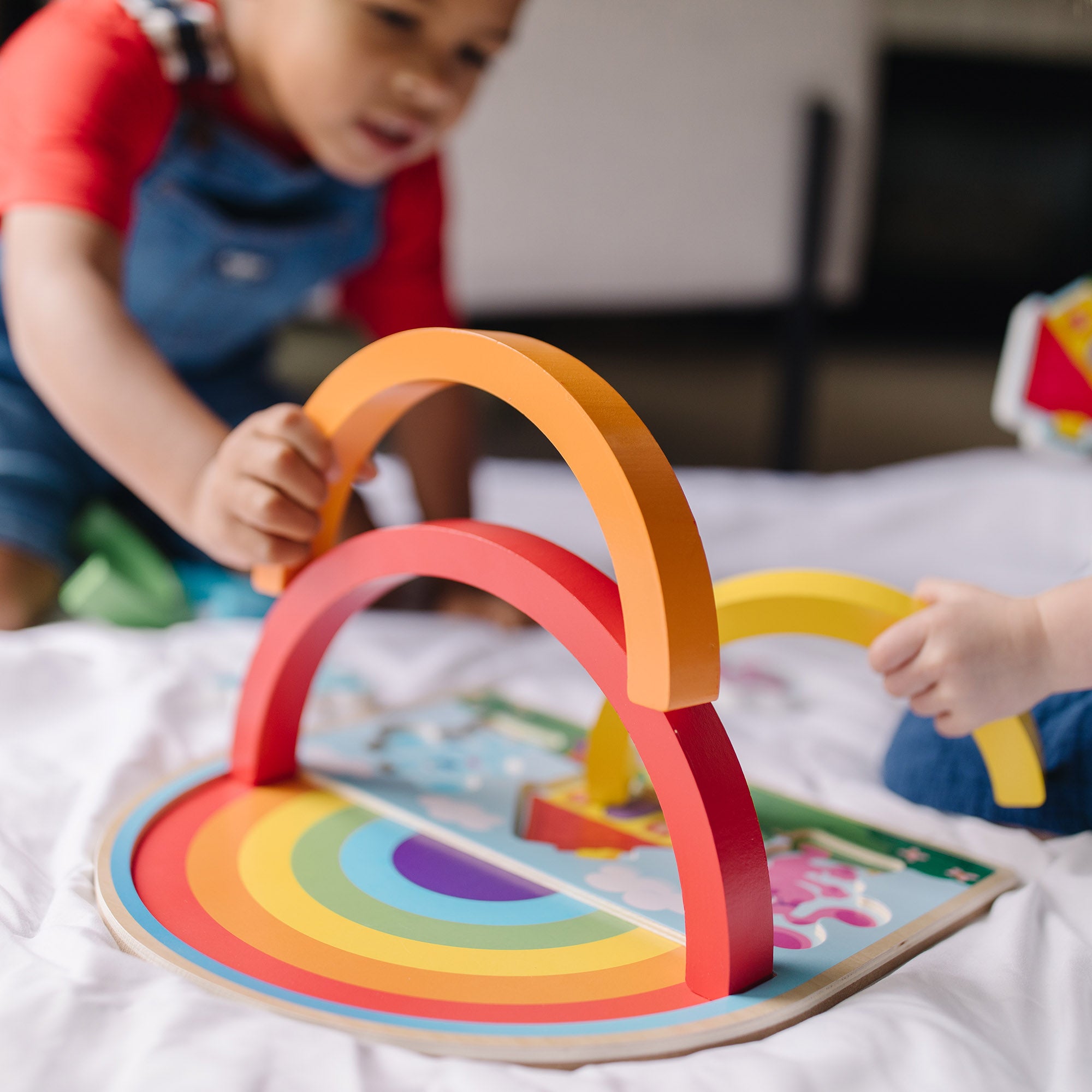 Blue's Clues & You! Wooden Rainbow Stacking Puzzle - 9 Pieces - Image 9