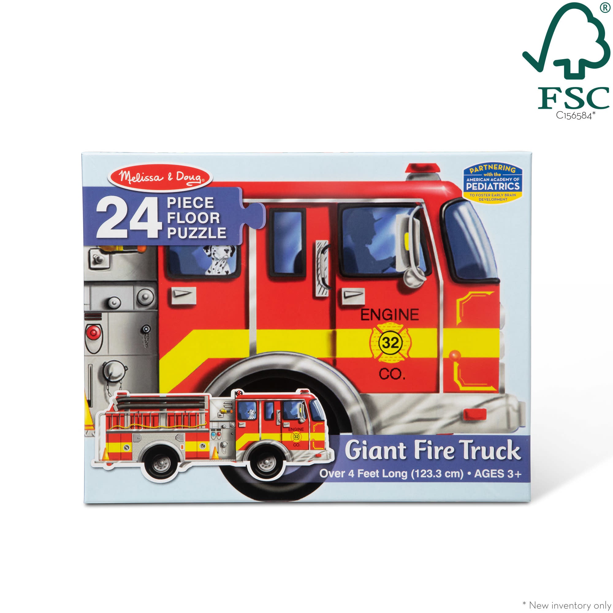 Giant Fire Truck Floor Puzzle - 24 Pieces - Image 10