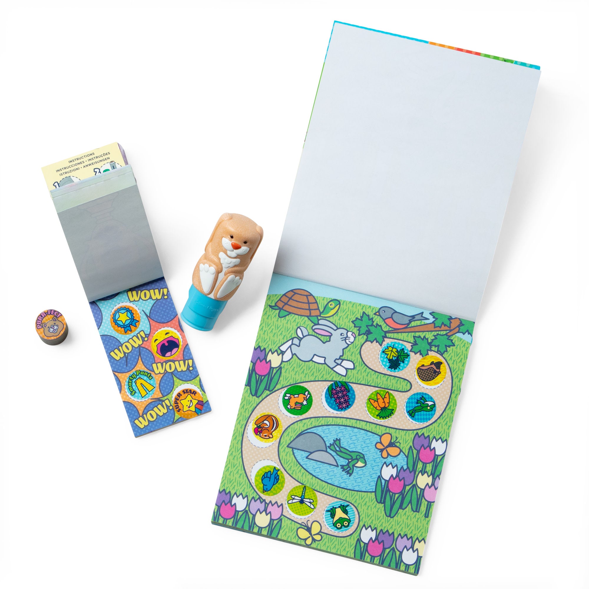 Sticker WOW!? Bunny Bundle: Activity Pad & Sticker Stamper + Mini Activity Pad and 200 Refill Stickers - Image 3