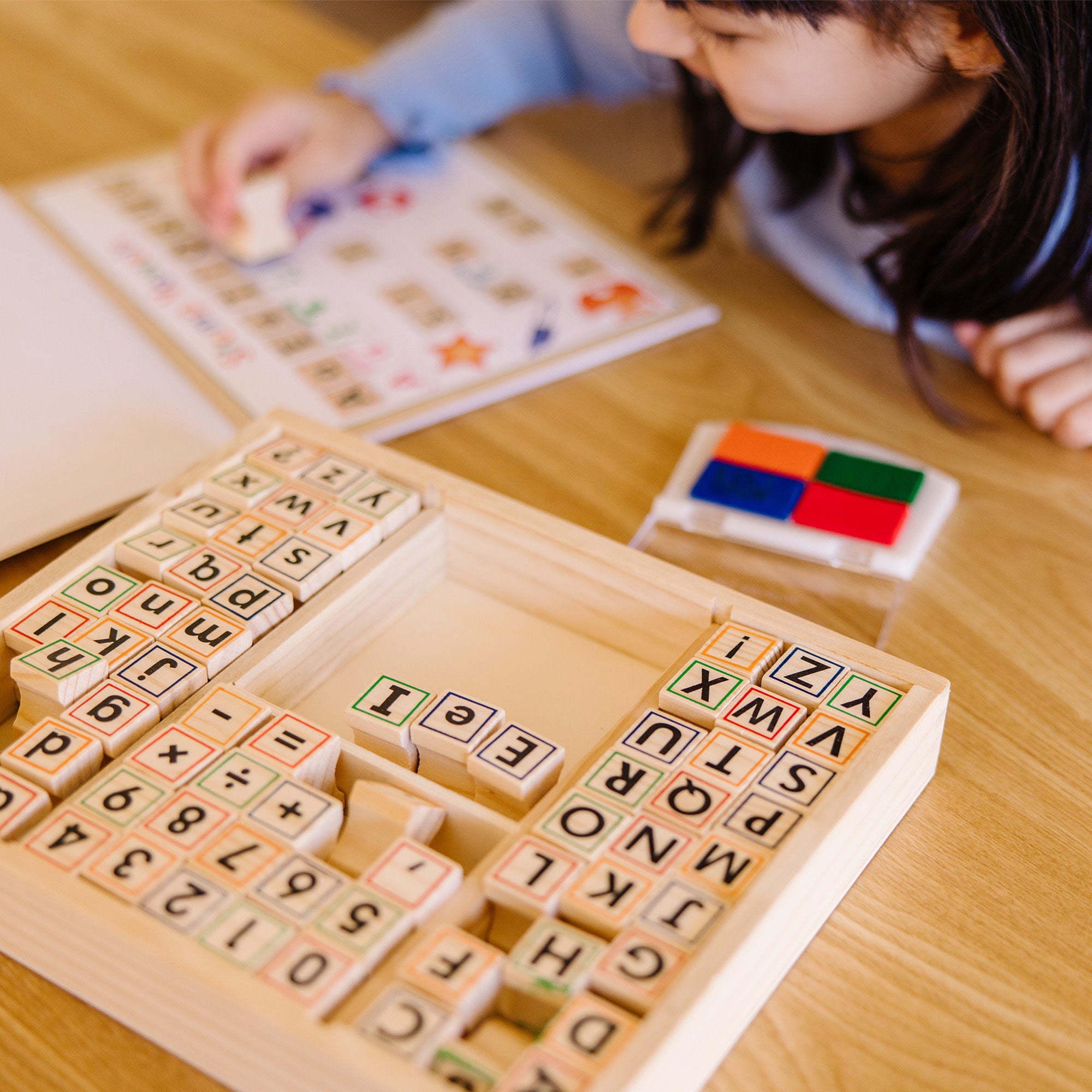 Deluxe Wooden Stamp Set - ABCs 123s - Image 7