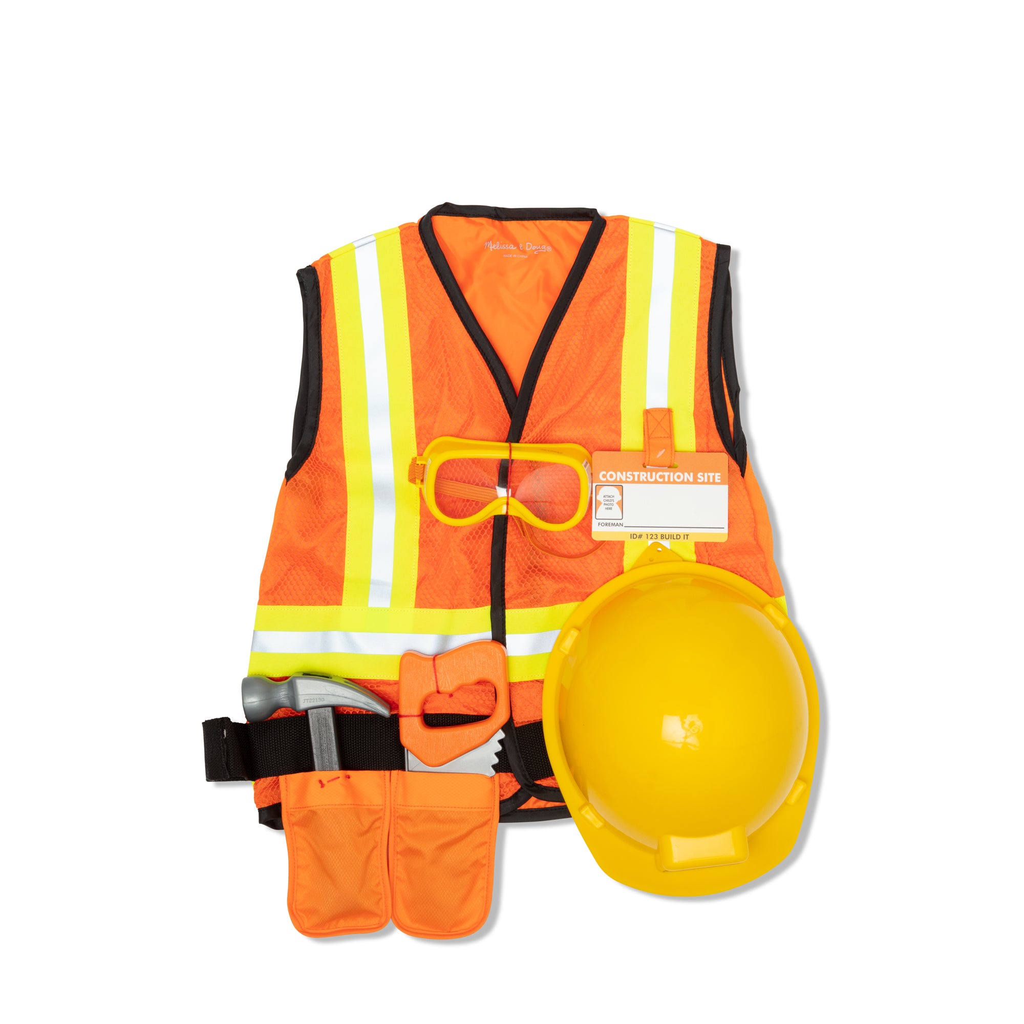 Construction Worker Costume Role Play Set - Image 4