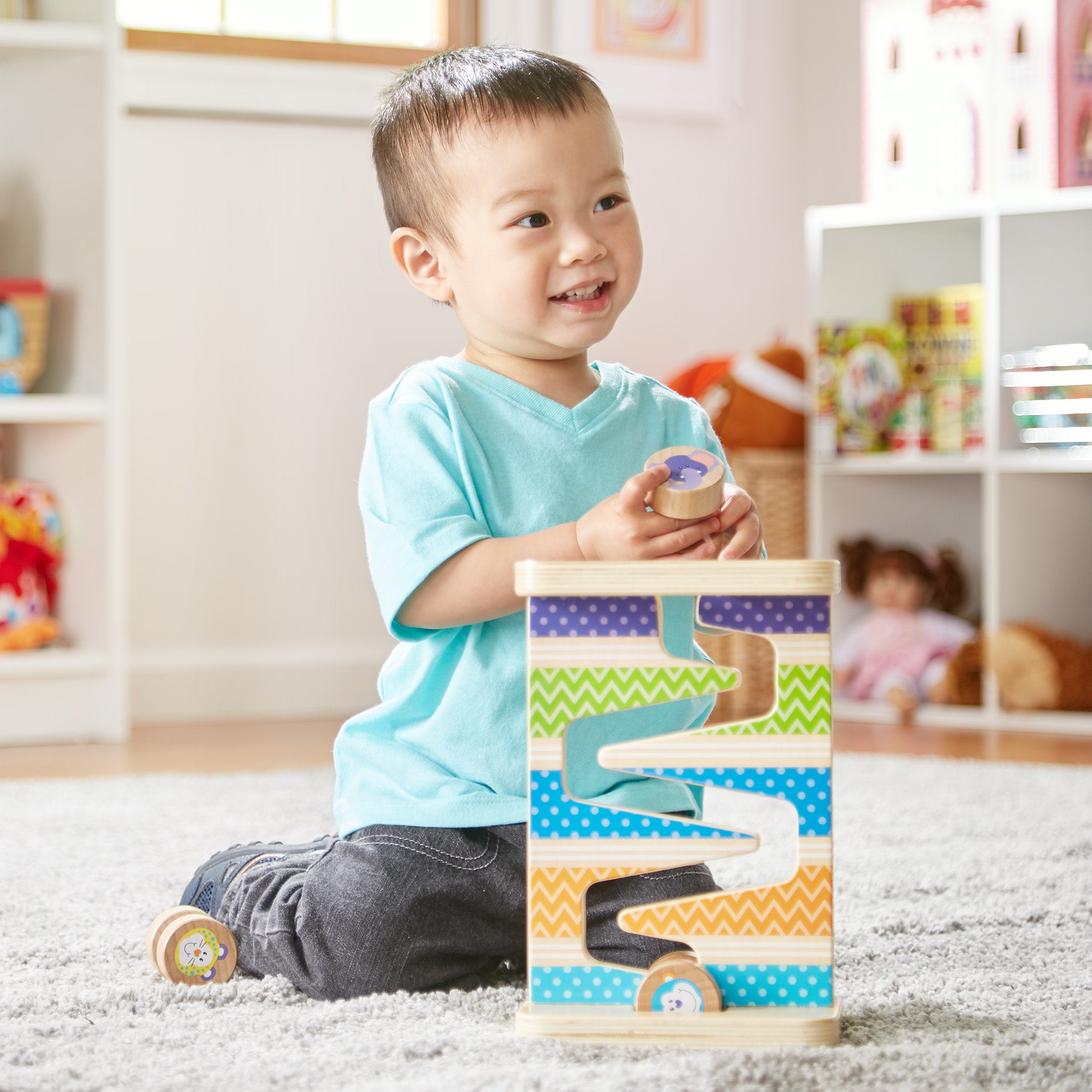 First Play Wooden Safari Zig-Zag Tower - Image 2