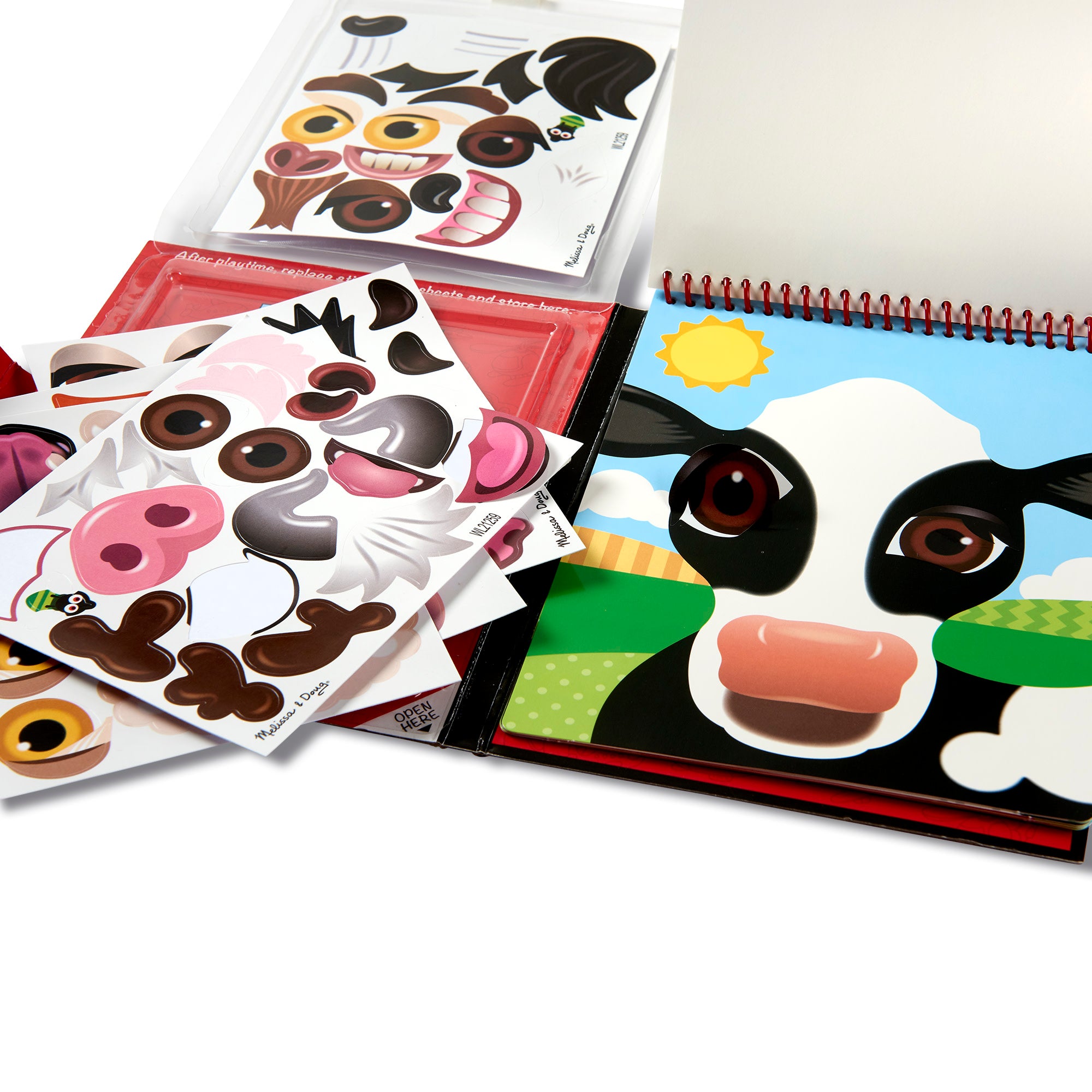Make-a-Face ?C Farm Reusable Sticker Pad ?C On the Go Travel Activity - Image 7