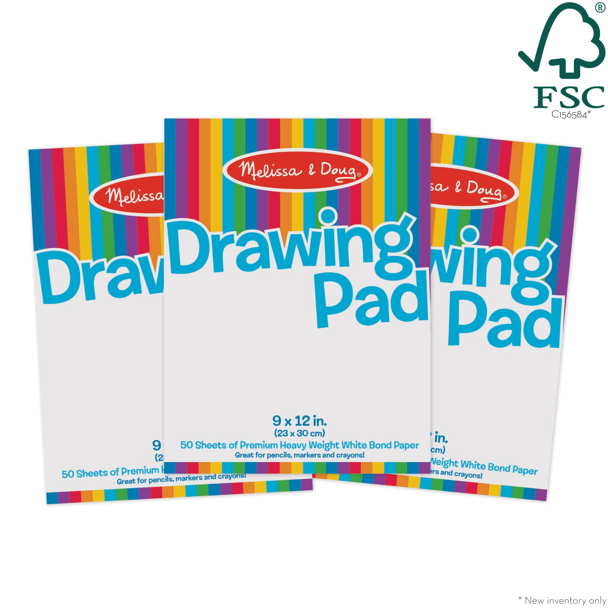 Drawing Paper Pad (50 Sheets. 9 x 12 Inches) 3-Pack - Image 3