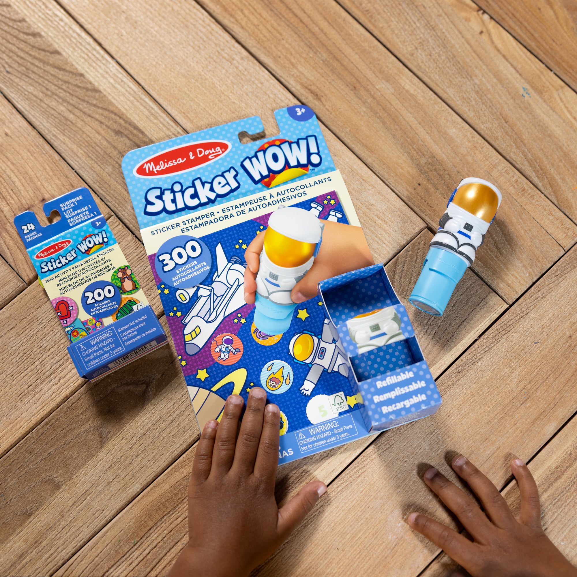 Sticker WOW!? Astronaut Bundle: Activity Pad & Sticker Stamper + Mini Activity Pad and 200 Refill Stickers - Image 10