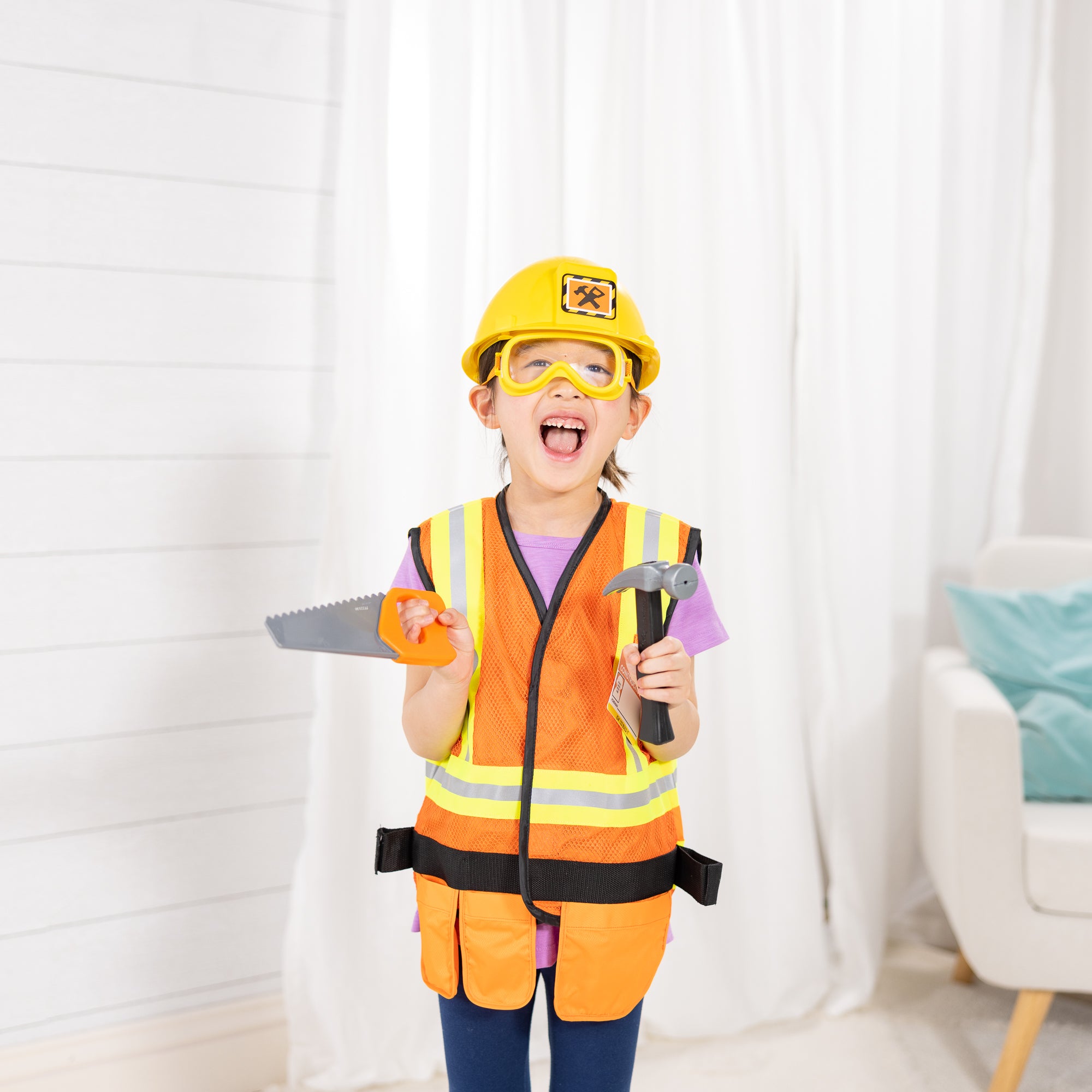 Construction Worker Costume Role Play Set - Image 7