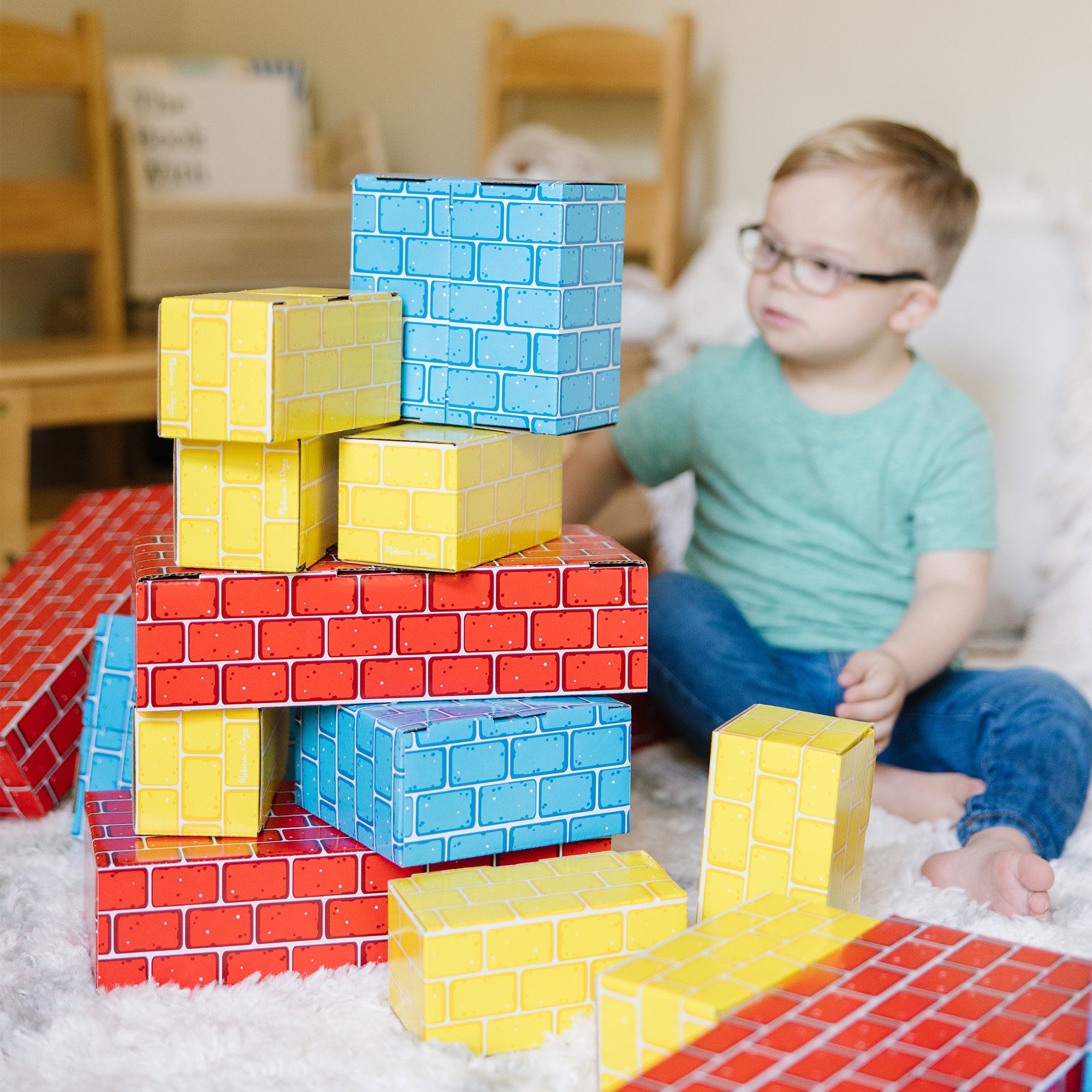 Jumbo Cardboard Blocks - 24 Pieces - Image 6