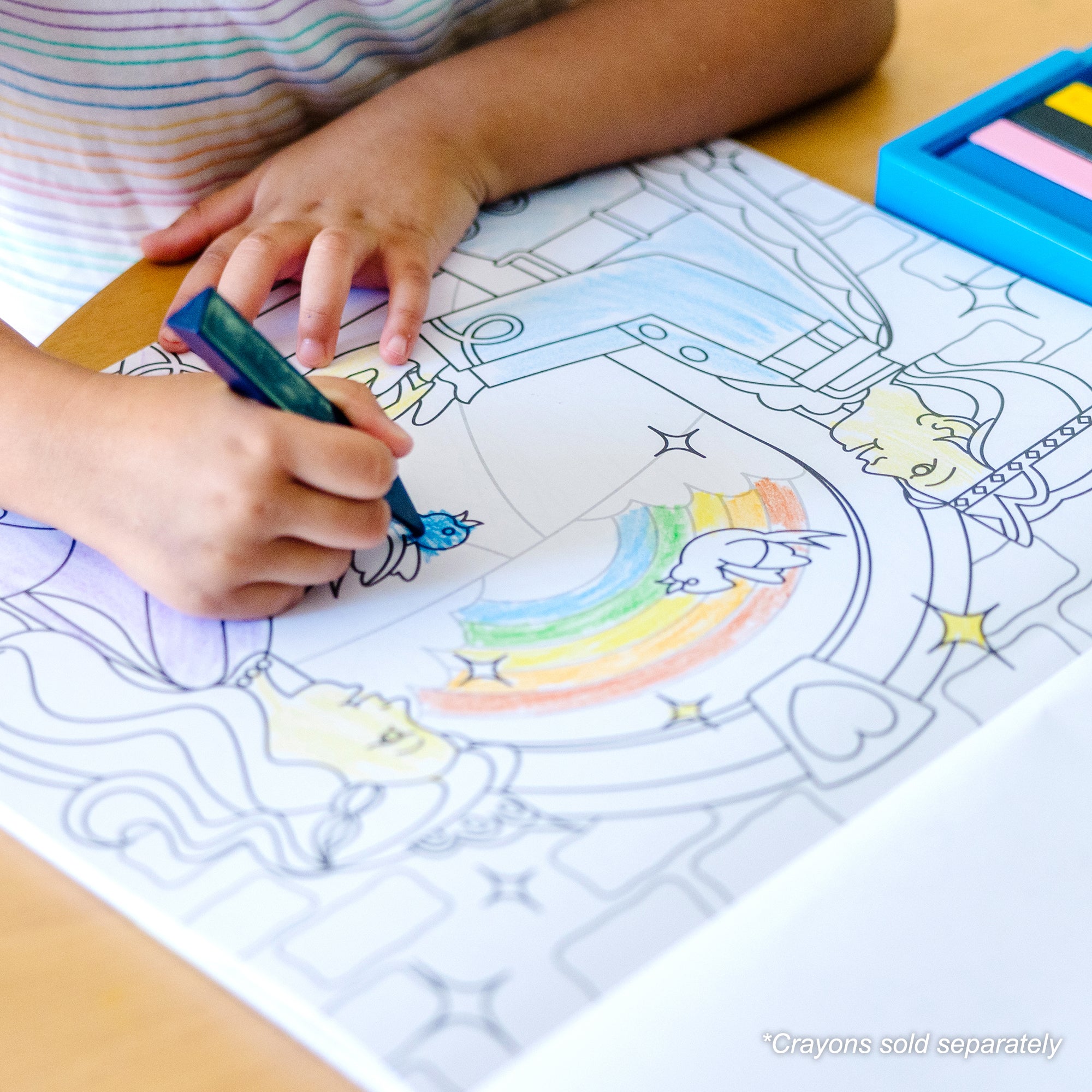 Jumbo 50-Page Kids' Coloring Pad - Horses. Hearts. Flowers. and More - Image 10