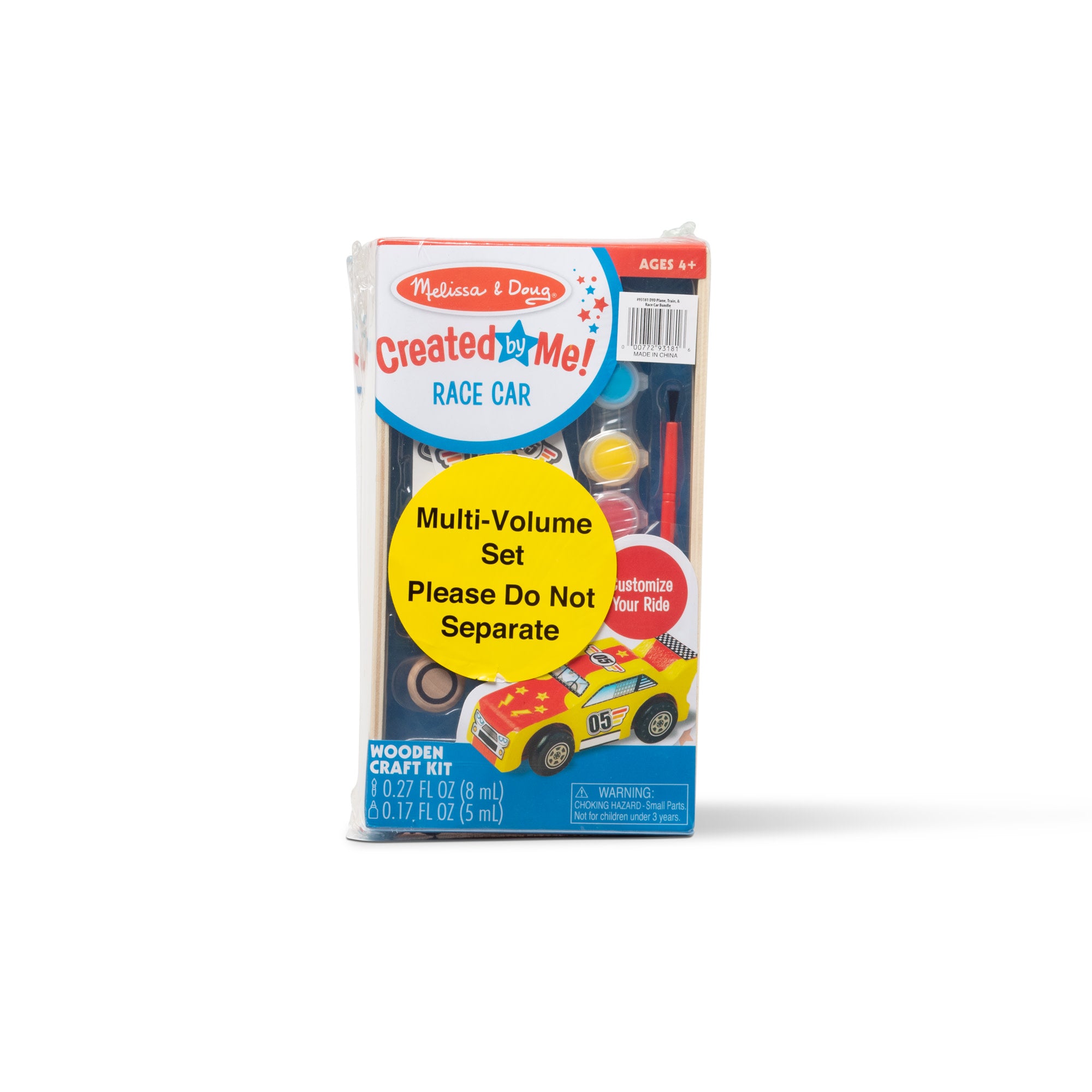 Createed by Me!? Vehicle Craft Kit 3-Pack: Plane. Train. Race Car - Image 3