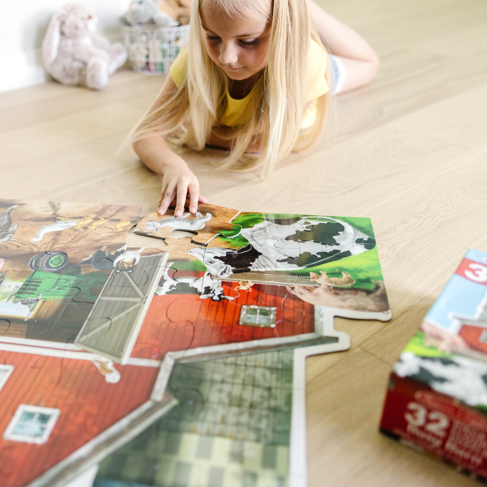 Busy Barn Shaped Floor Puzzle - 32 Pieces - Image 7