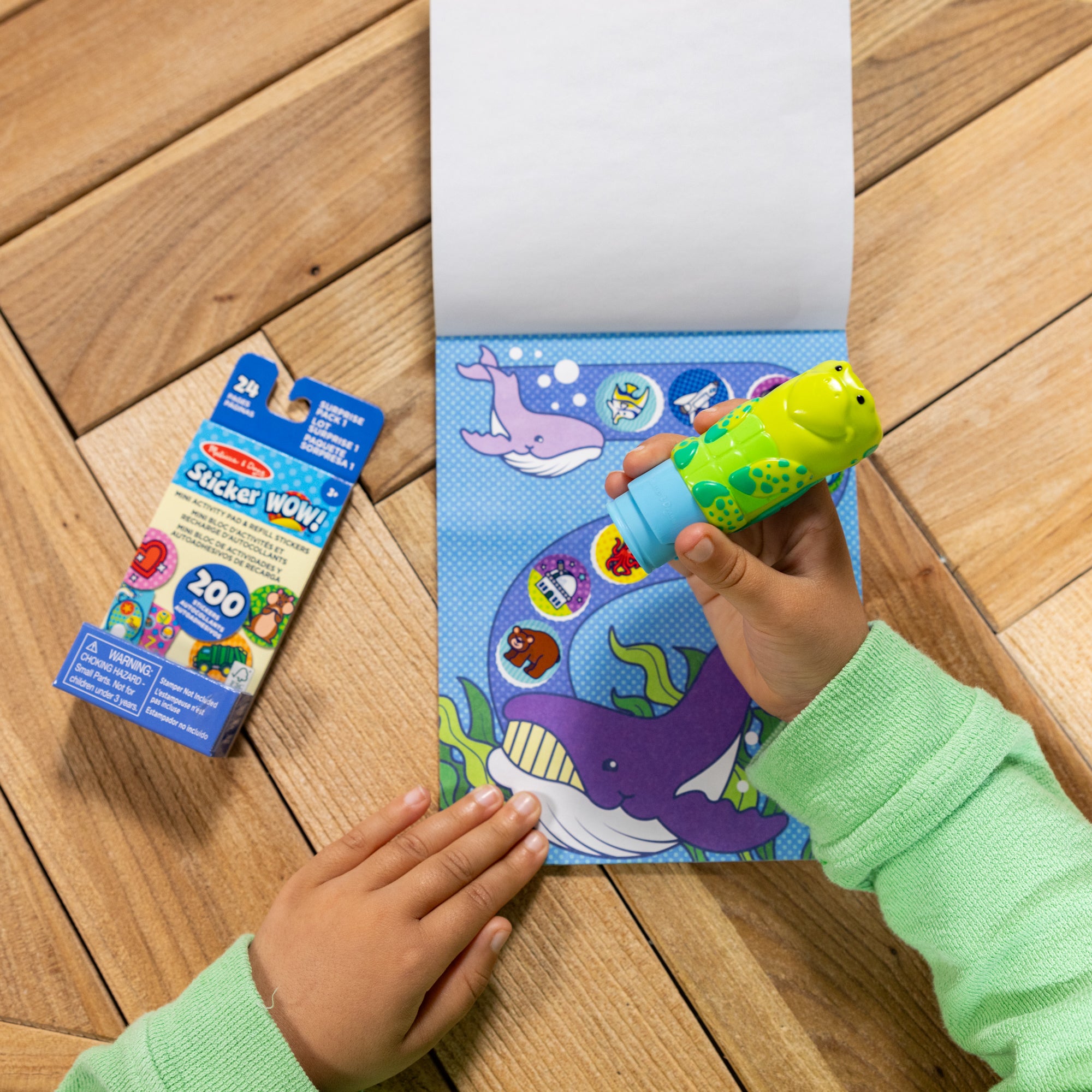 Sticker WOW!? Sea Turtle Bundle: Activity Pad & Sticker Stamper + Mini Activity Pad and 200 Refill Stickers - Image 10