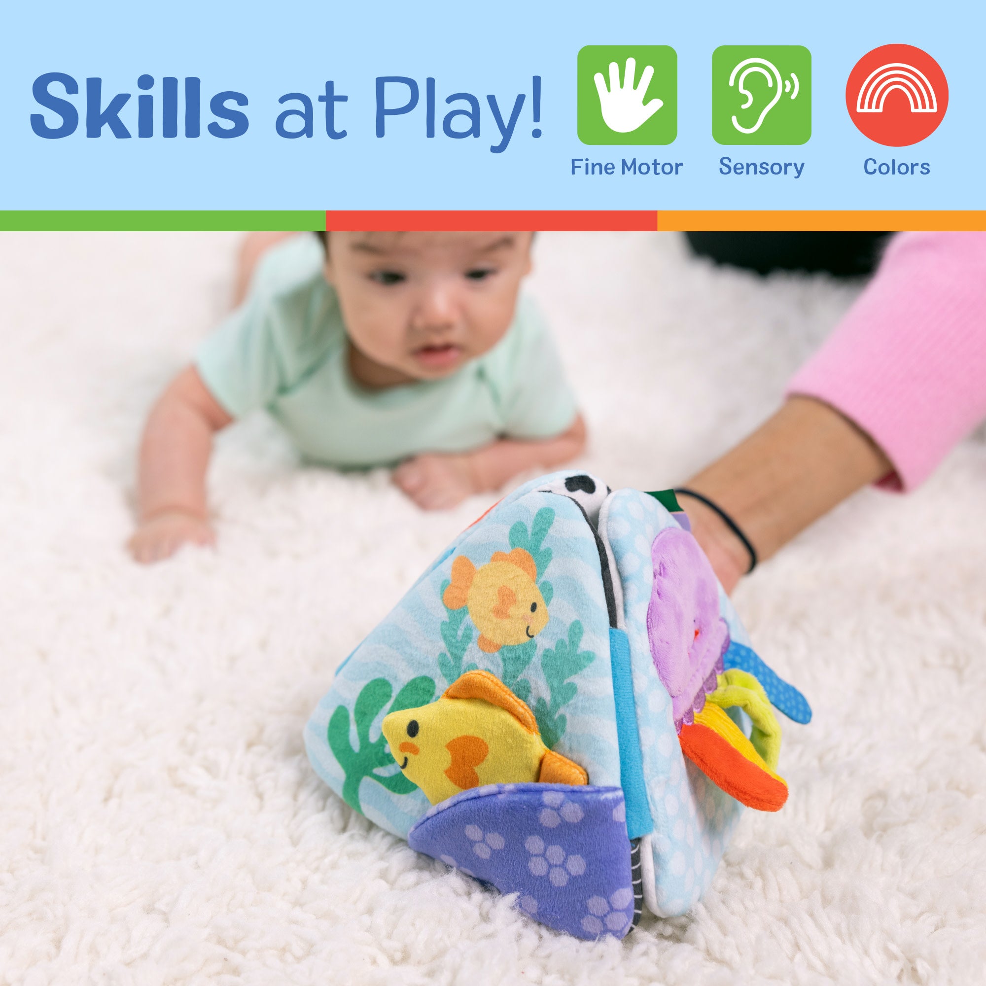 Ocean Tummy Time Triangle Baby Toy - Image 5