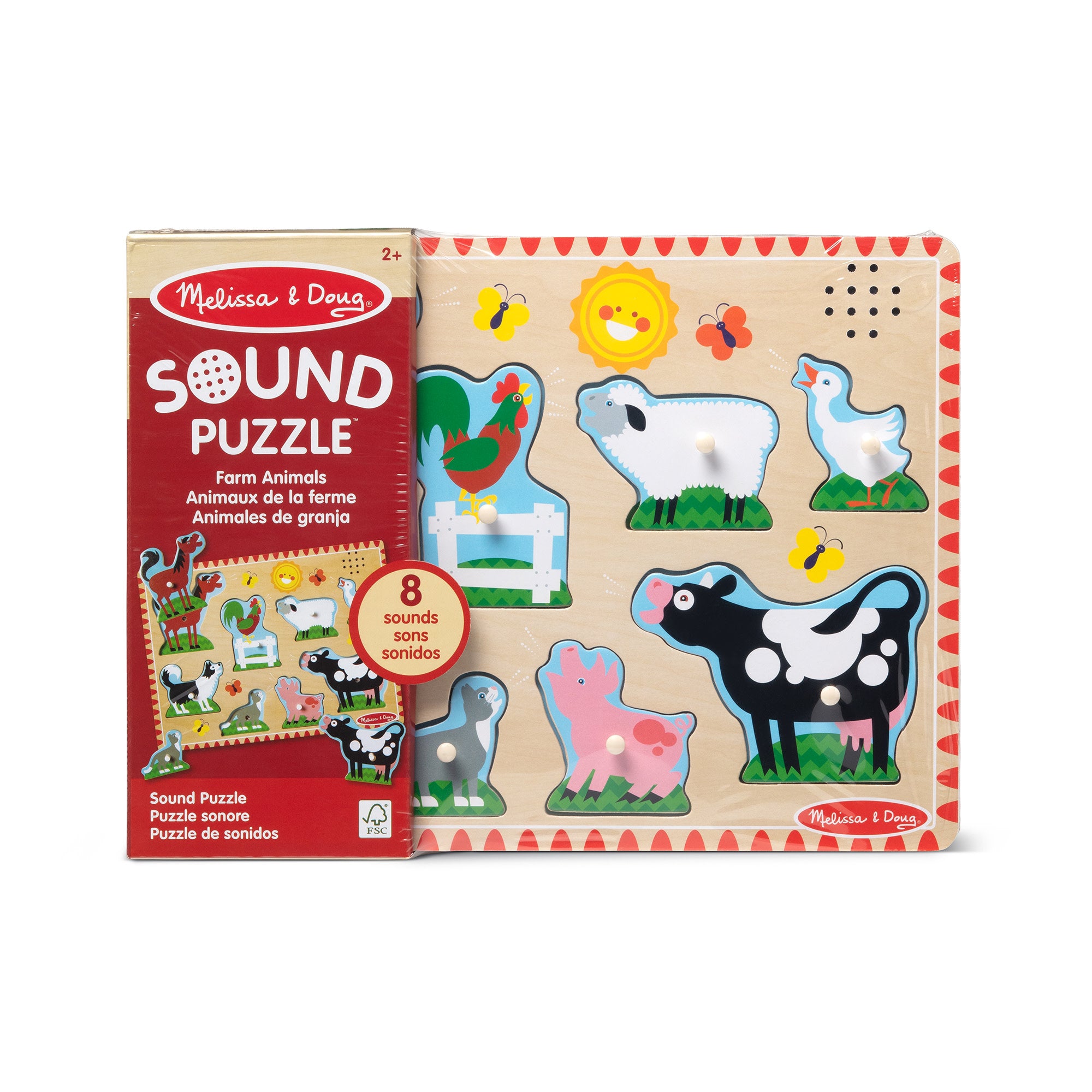 Farm Animals Sound Puzzle - 8 Pieces - Image 3