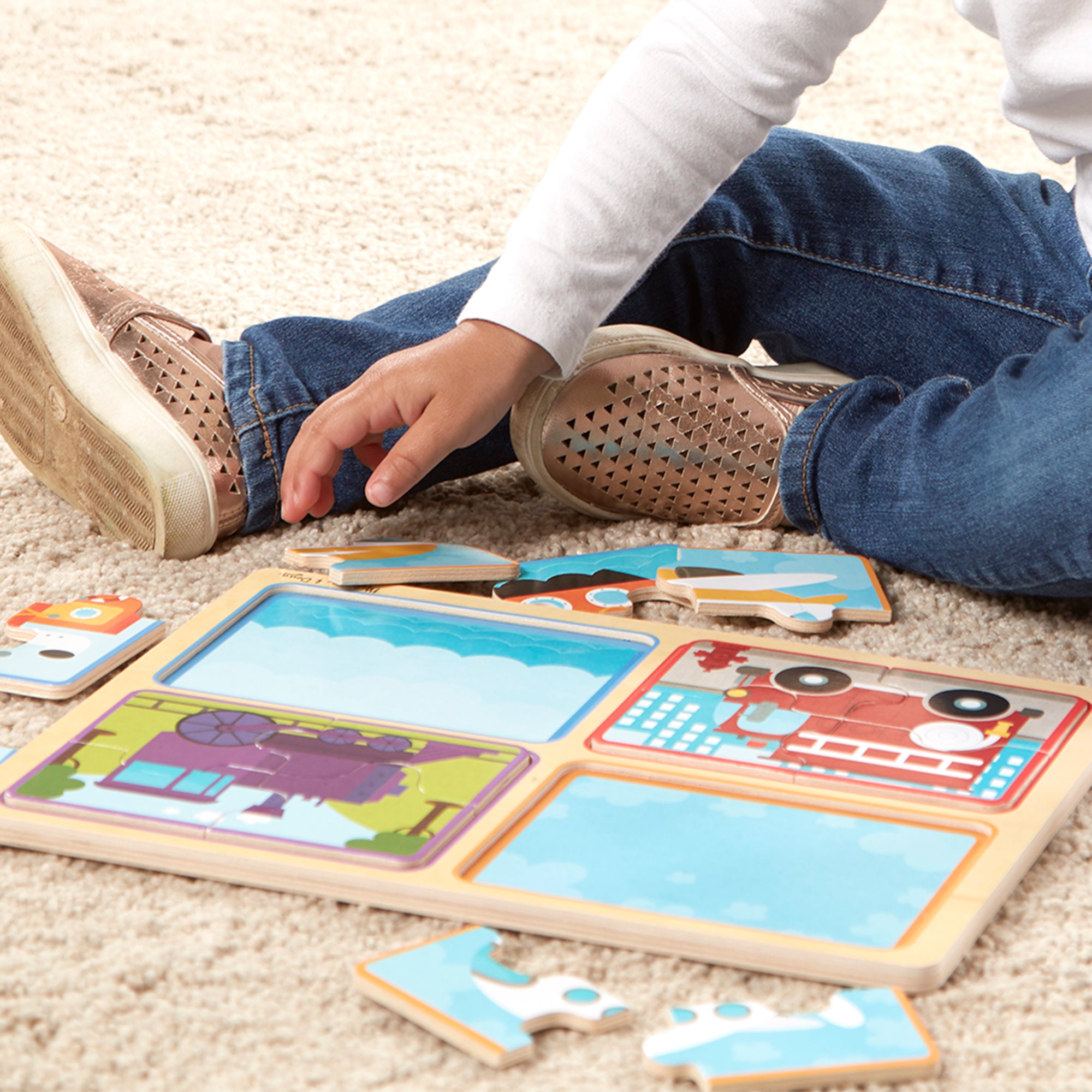 Natural Play Wooden Puzzle: Ready. Set. Go - Image 2