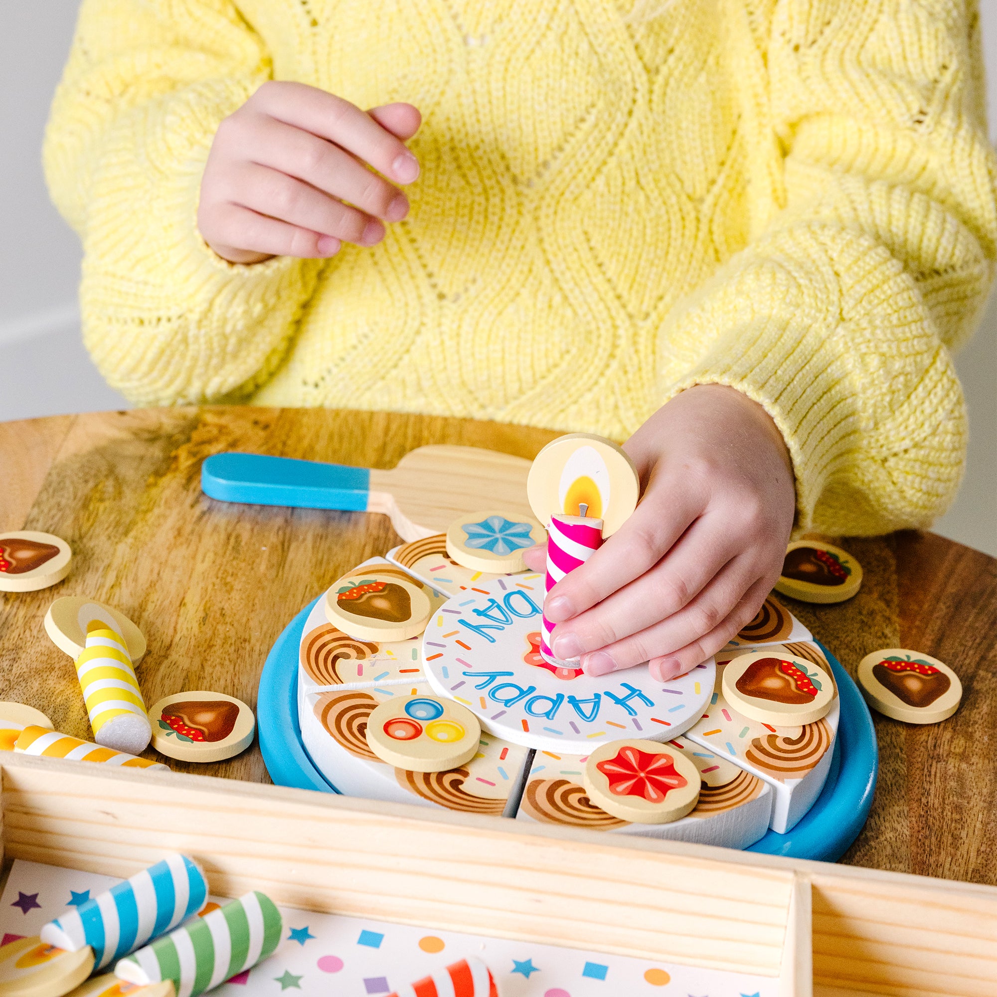 Wooden Birthday Cake Play Set - Image 6