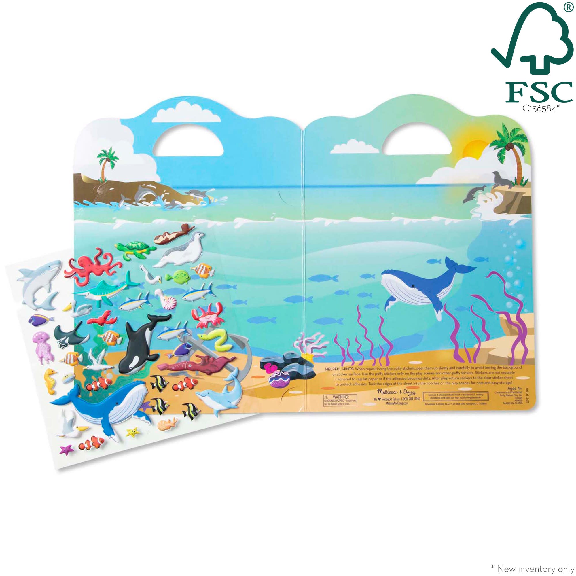 Puffy Sticker Play Set 3-Pack: Safari. Dinosaur. Ocean - Image 3
