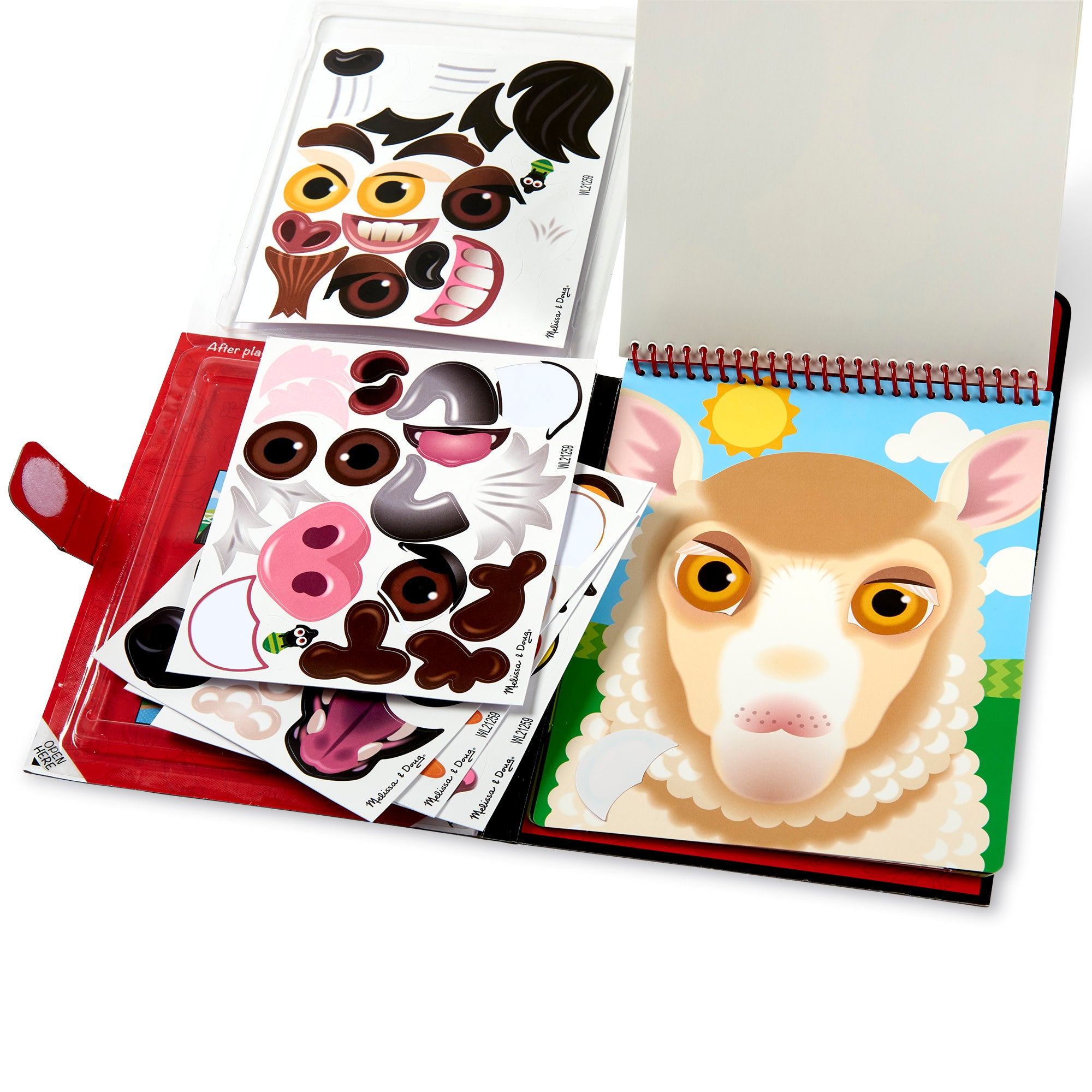 Make-a-Face ?C Farm Reusable Sticker Pad ?C On the Go Travel Activity - Image 6