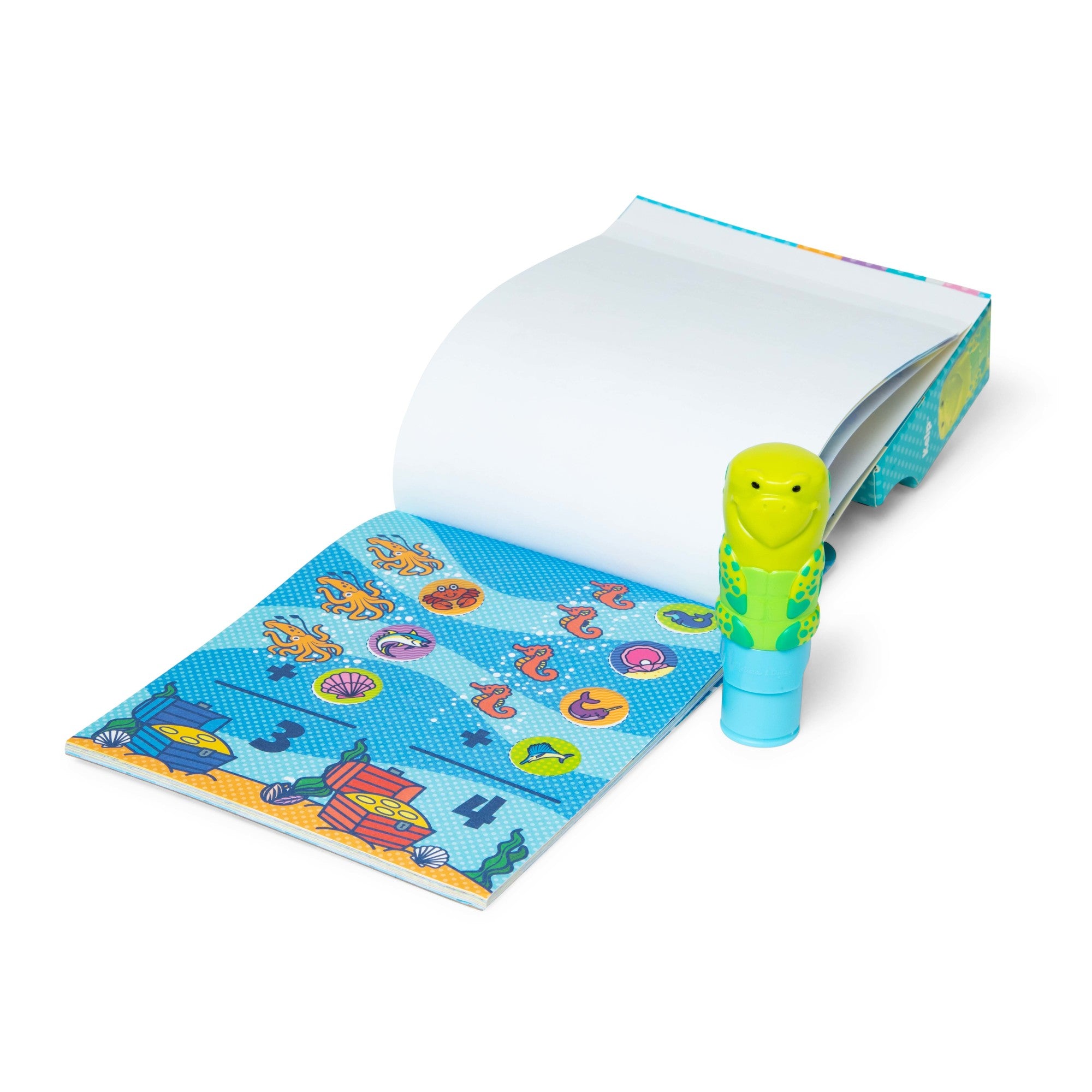 Sticker WOW!? Sea Turtle Bundle: Activity Pad & Sticker Stamper + Mini Activity Pad and 200 Refill Stickers - Image 4
