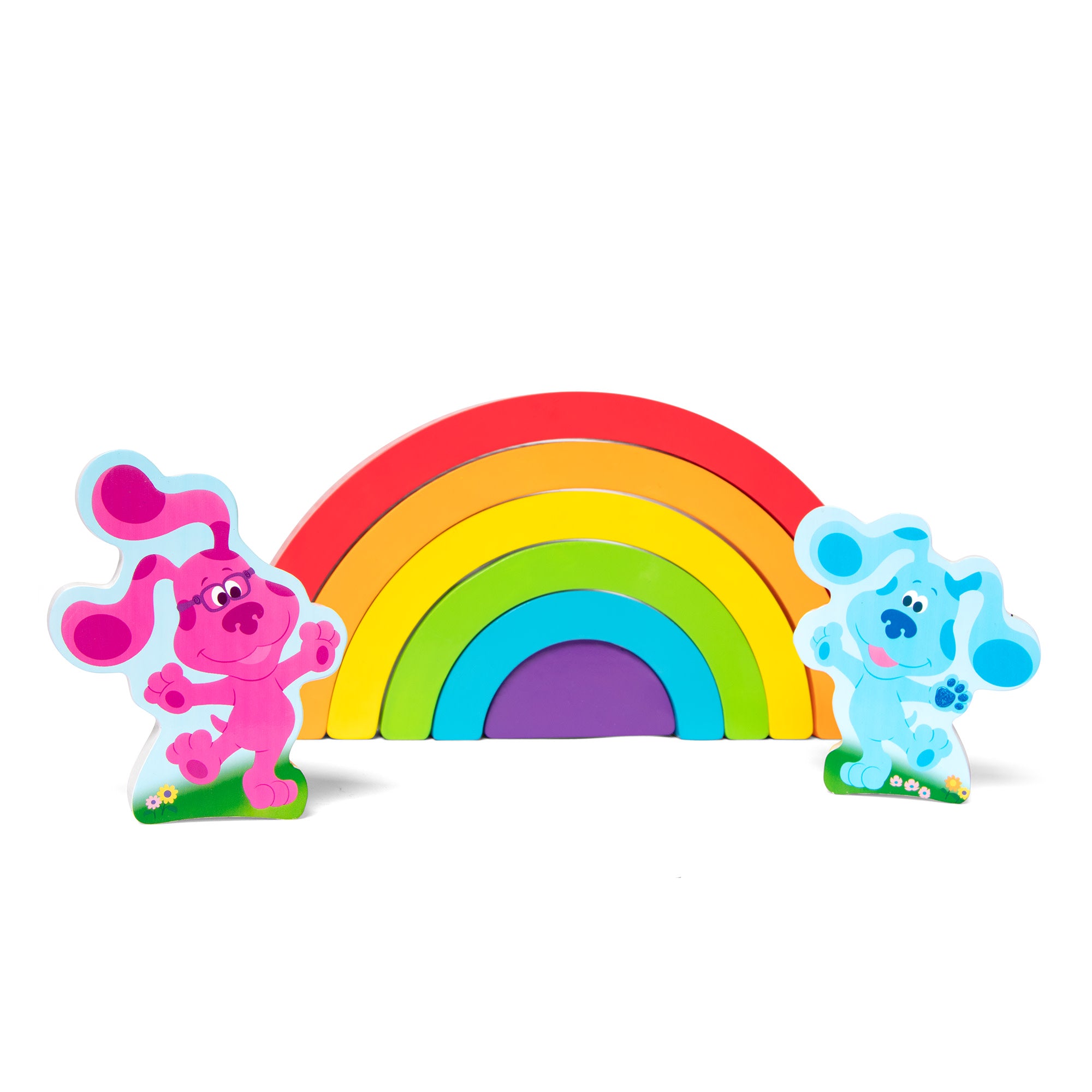 Blue's Clues & You! Wooden Rainbow Stacking Puzzle - 9 Pieces - Image 8