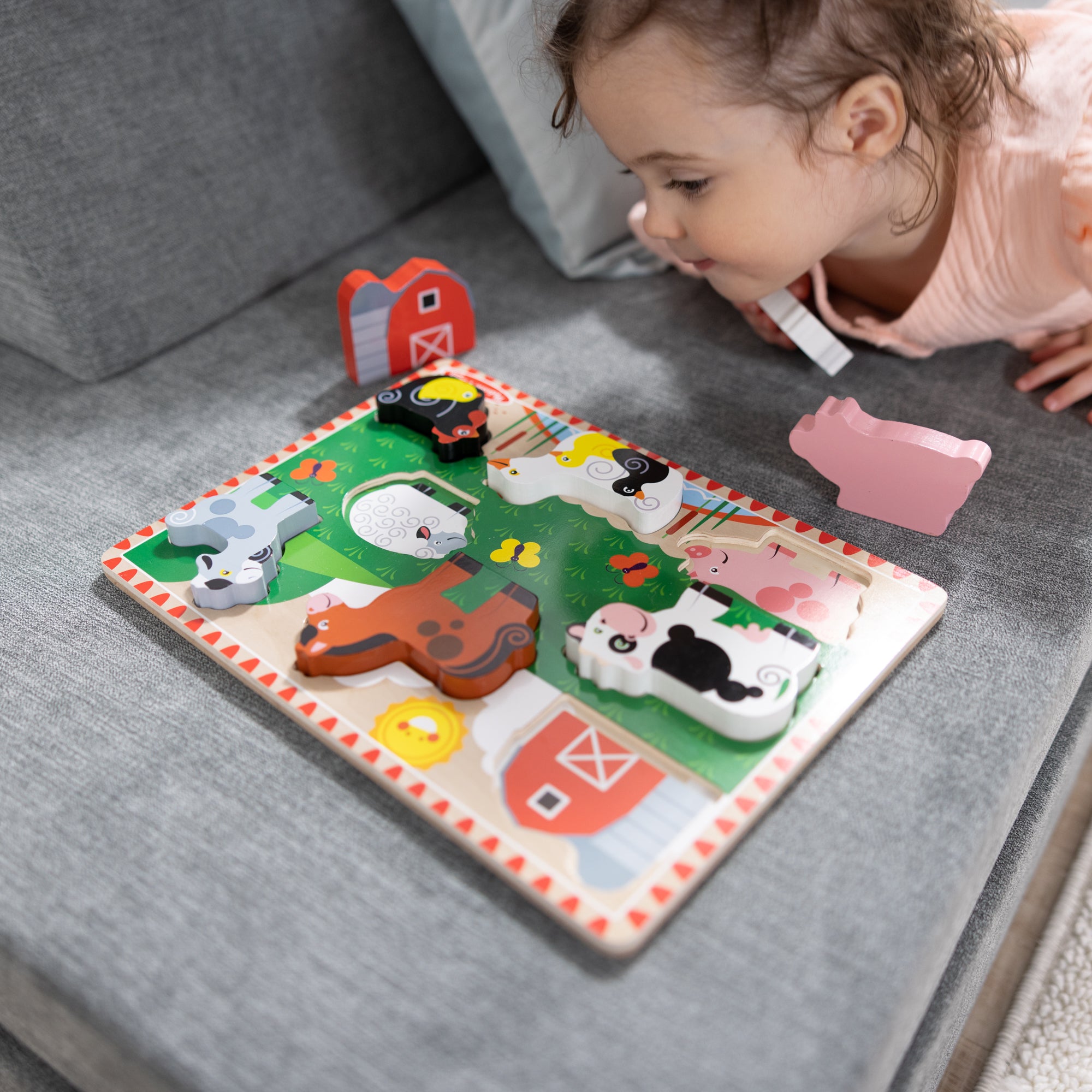 Farm Animals Chunky Puzzle - 8 Pieces - Image 10