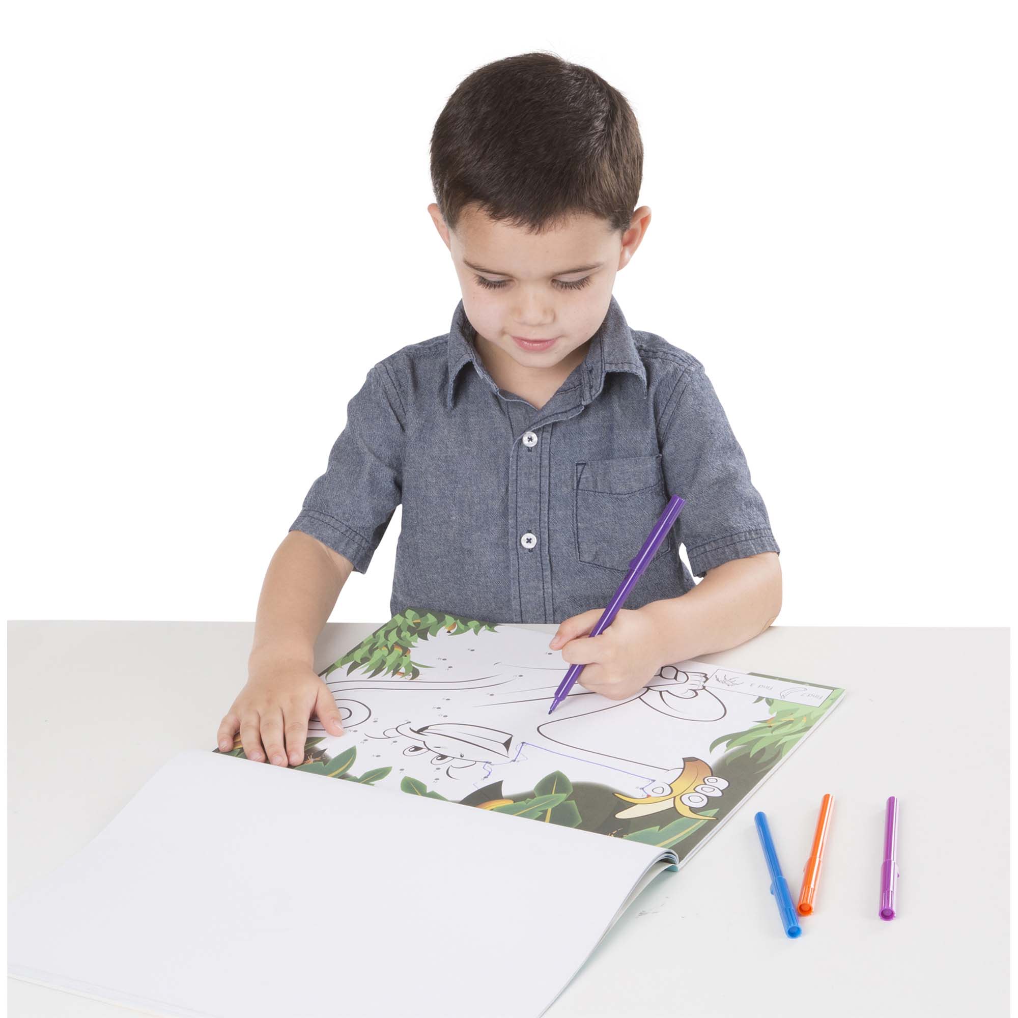 ABC 123 Dot-to-Dot Coloring Pad ?C Wild Animals - Image 8