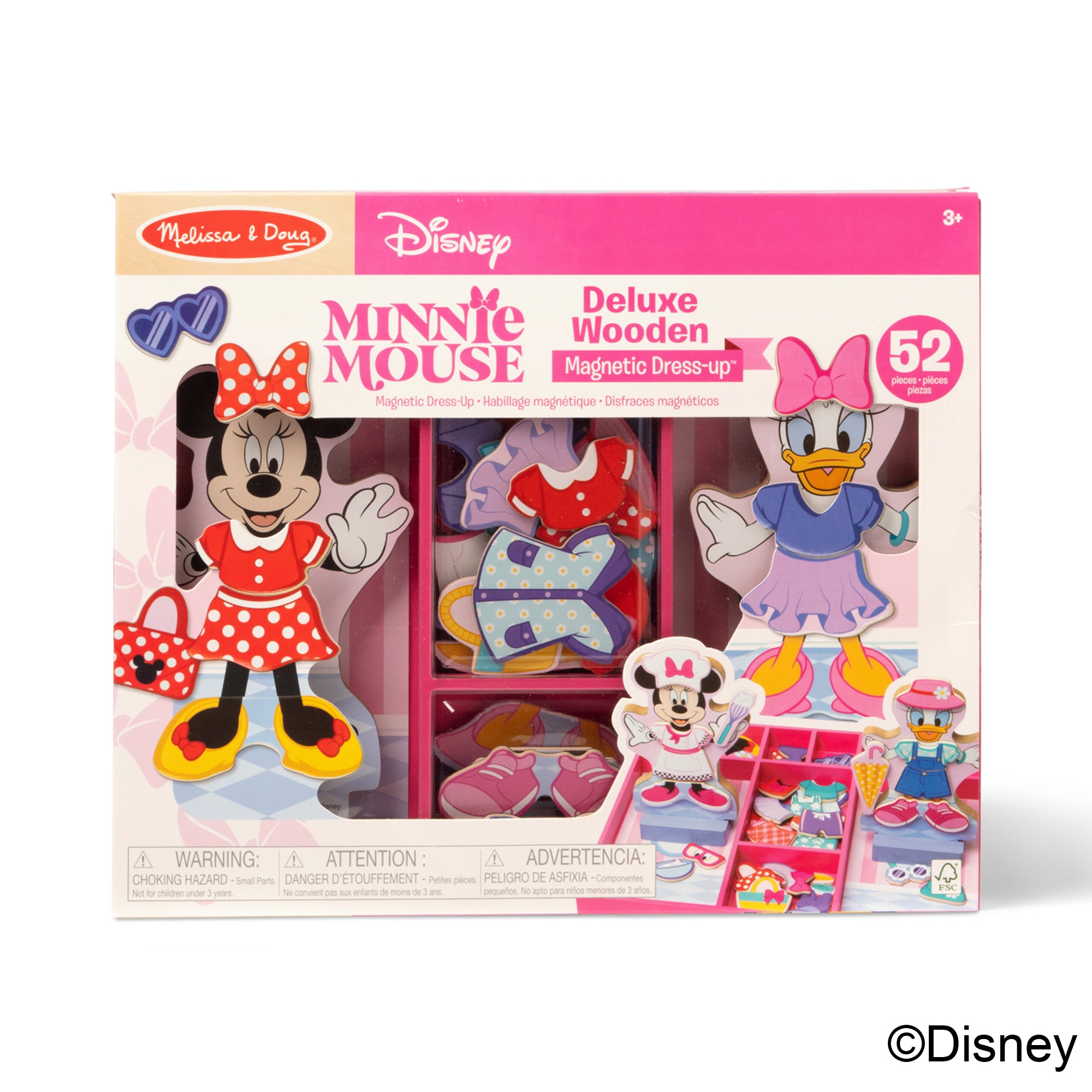 Disney Minnie & Daisy Deluxe Wooden Magnetic Dress-Up - Image 3