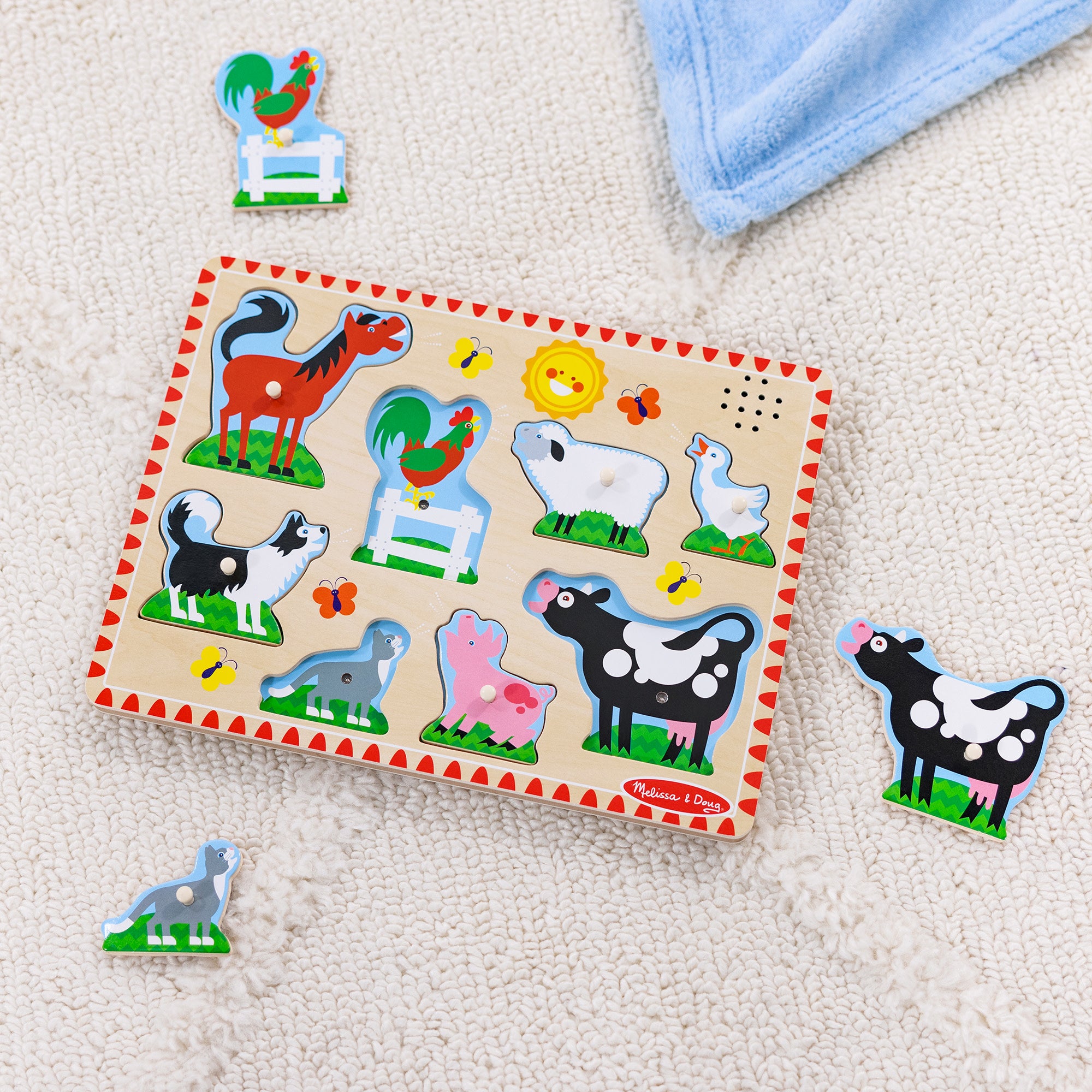 Farm Animals Sound Puzzle - 8 Pieces - Image 9