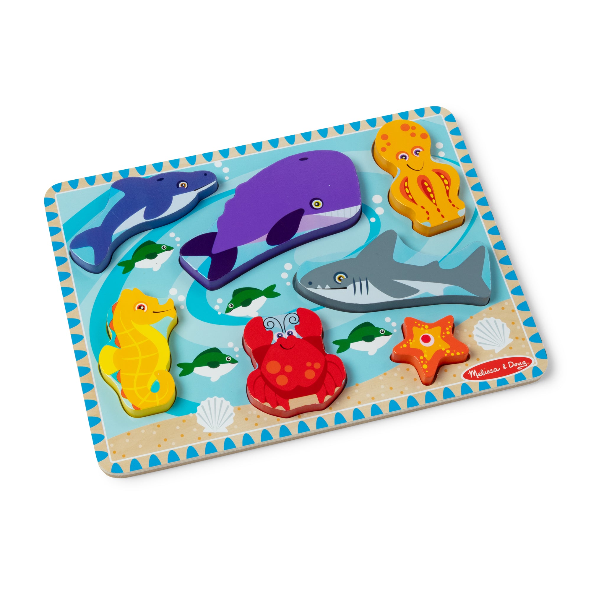 Sea Creatures Chunky Puzzle - 7 Pieces - Image 4