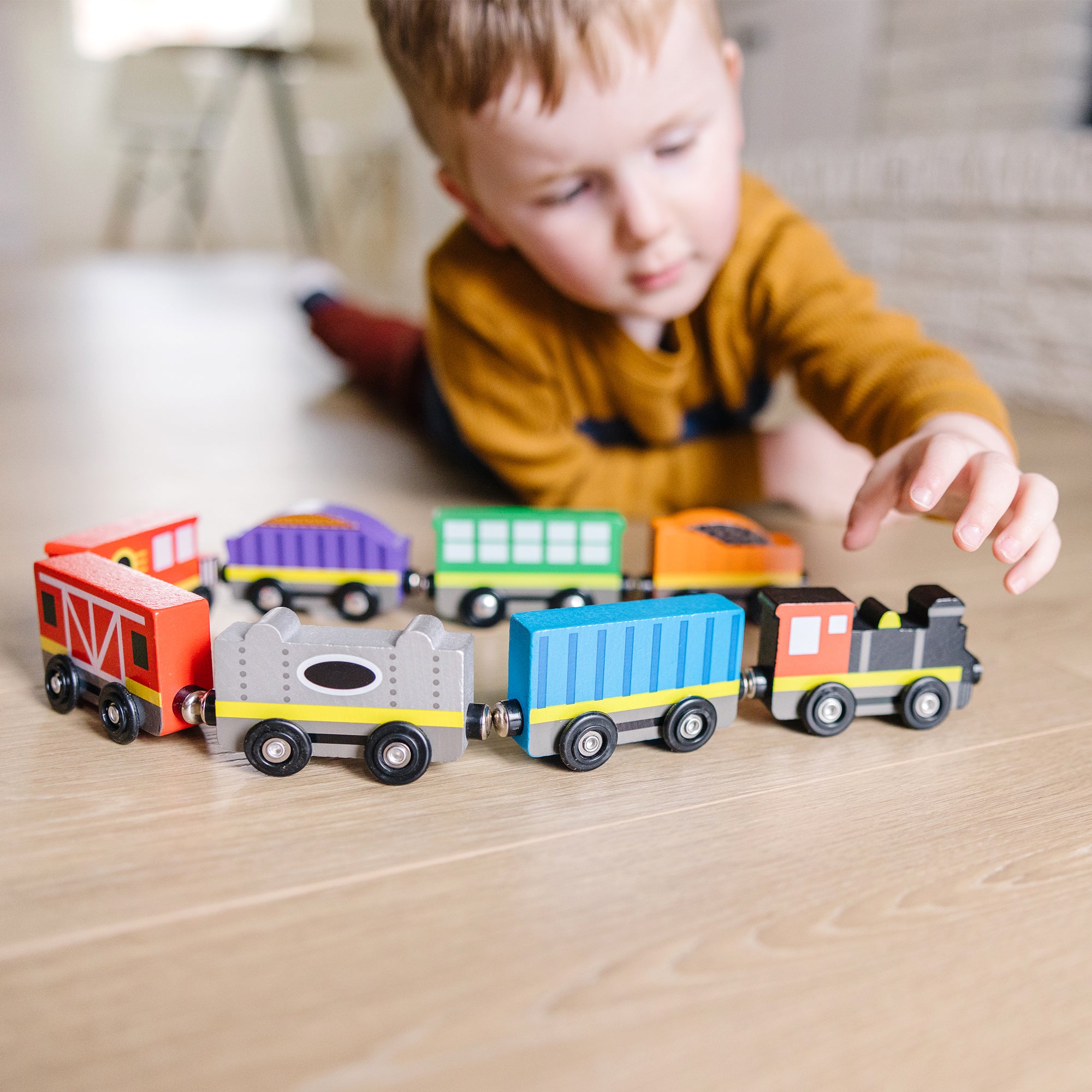 Magnetic Wooden Train Cars - Image 10