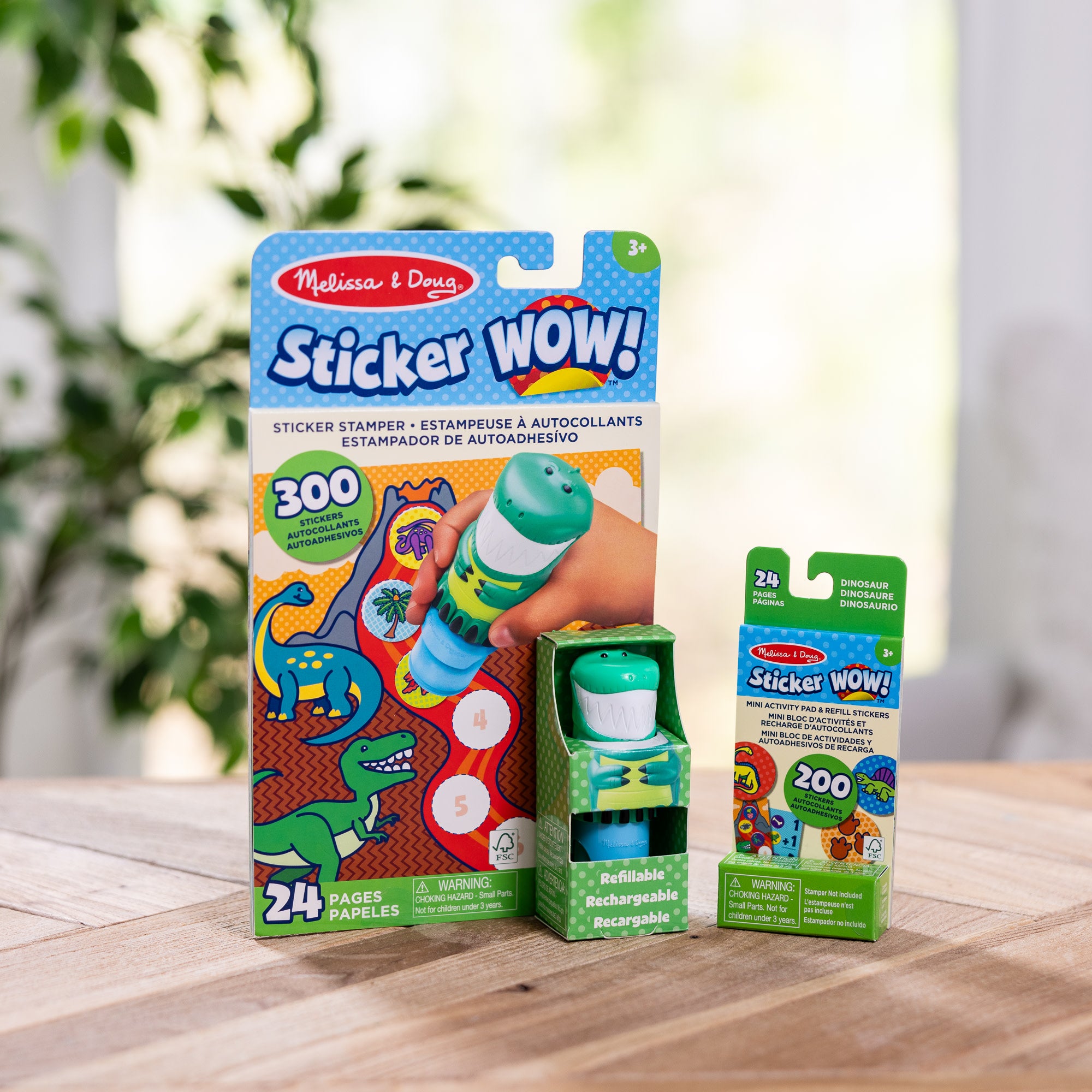Sticker WOW!? Dinosaur Bundle: Activity Pad & Sticker Stamper + Mini Activity Pad and 200 Refill Stickers - Image 9