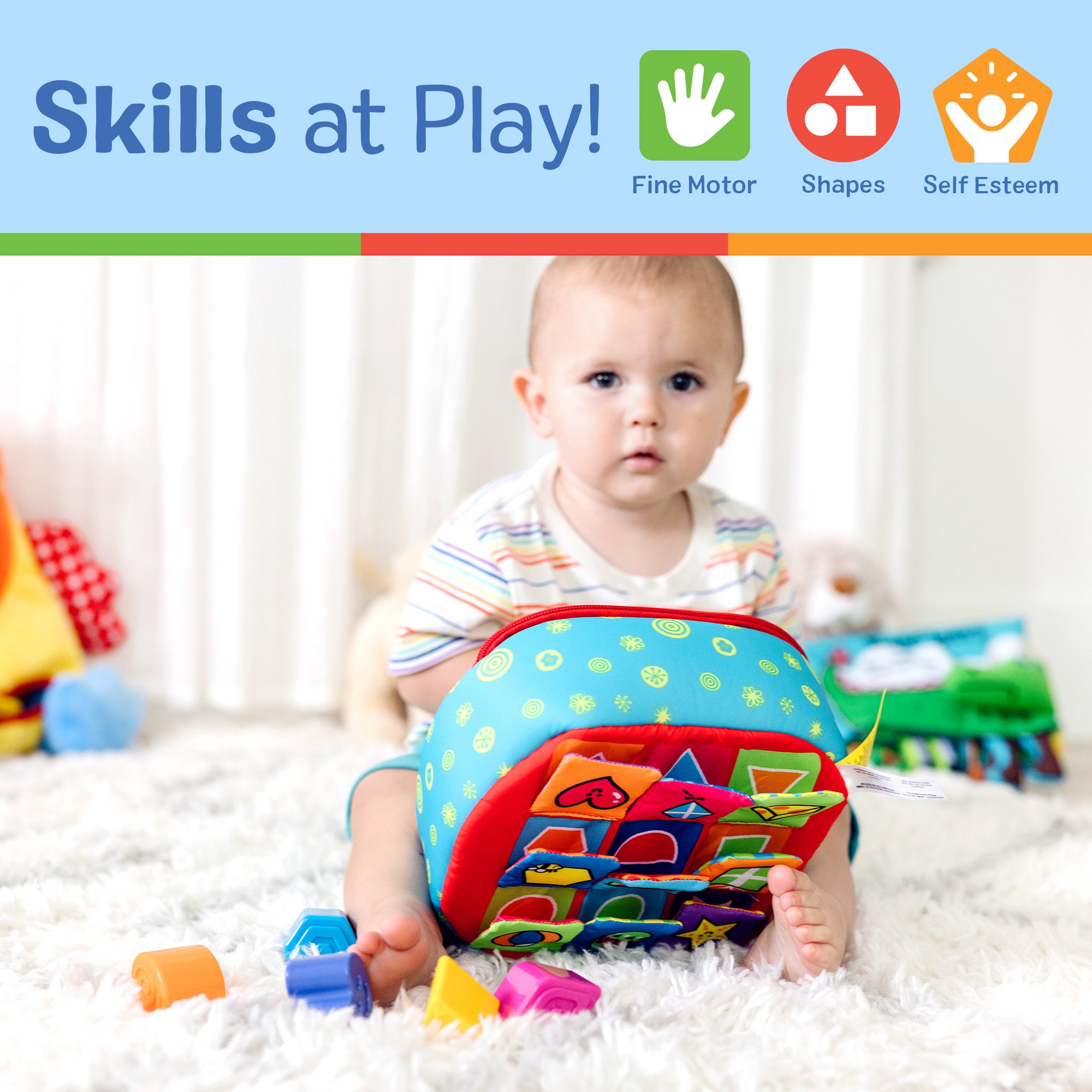 K's Kids Take-Along Shape Sorter - Image 5