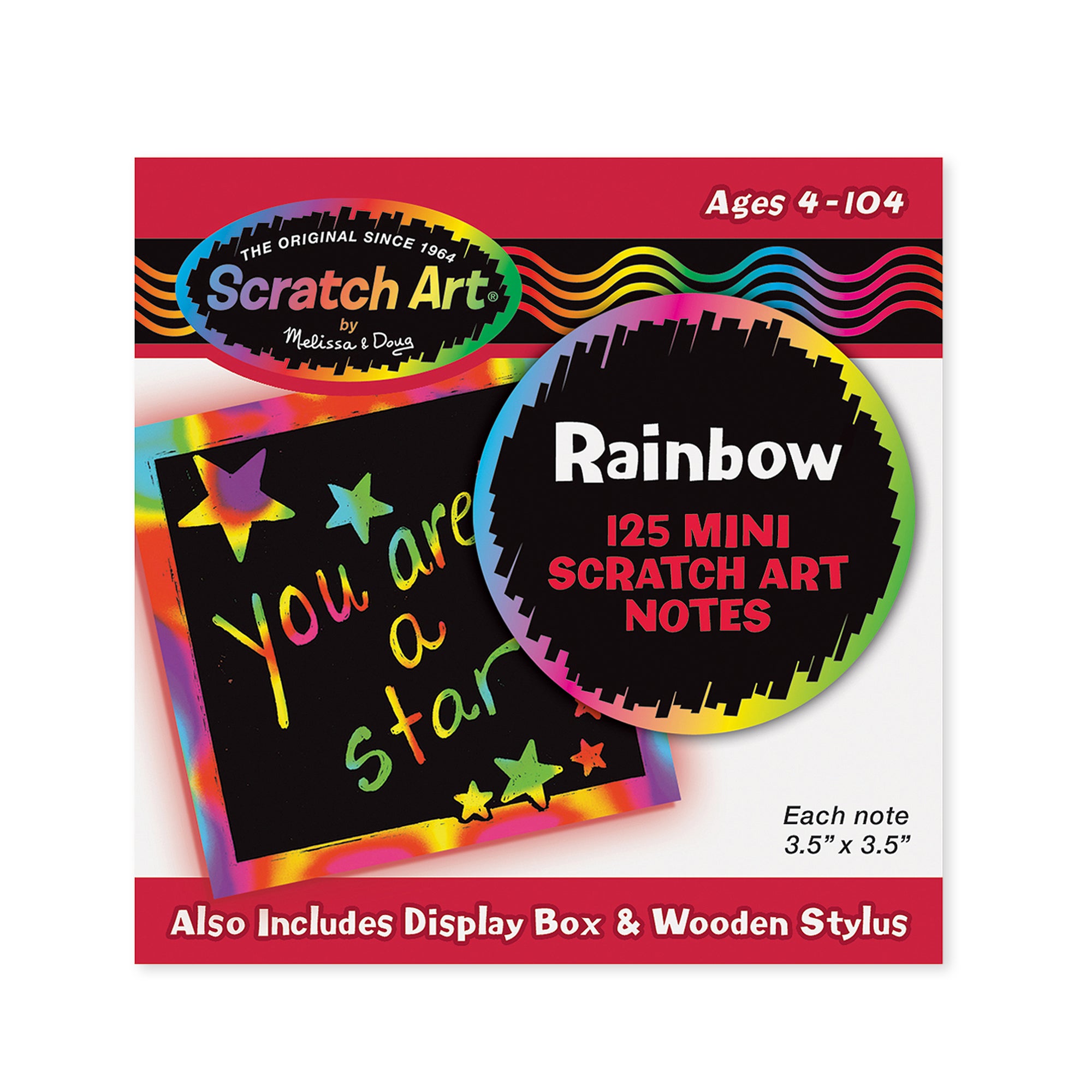 Scratch Art Rainbow Mini Notes _Box of 125 - Image 3
