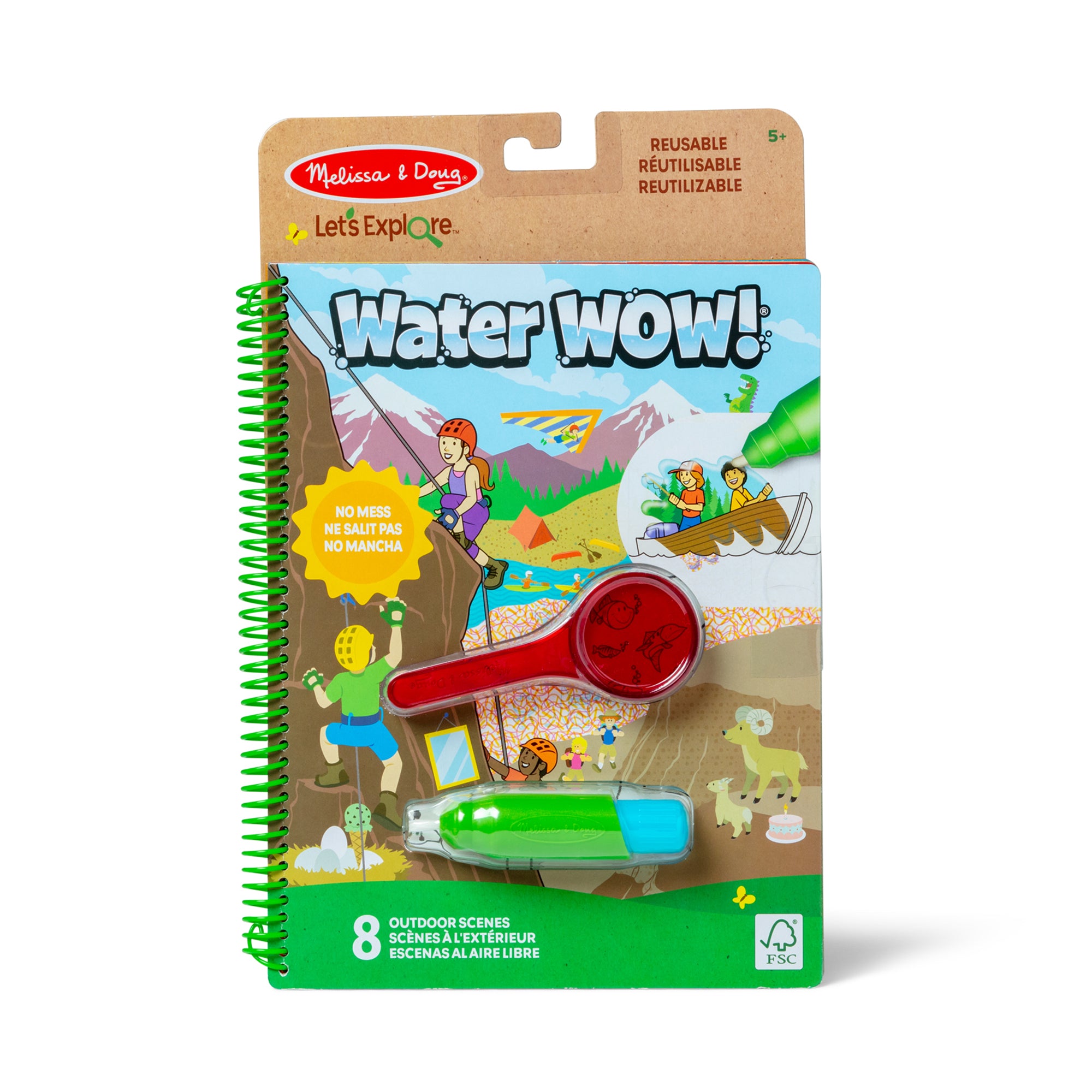 Let's Explore Water Wow! Outdoor Adventure Deluxe Water-Reveal Pad