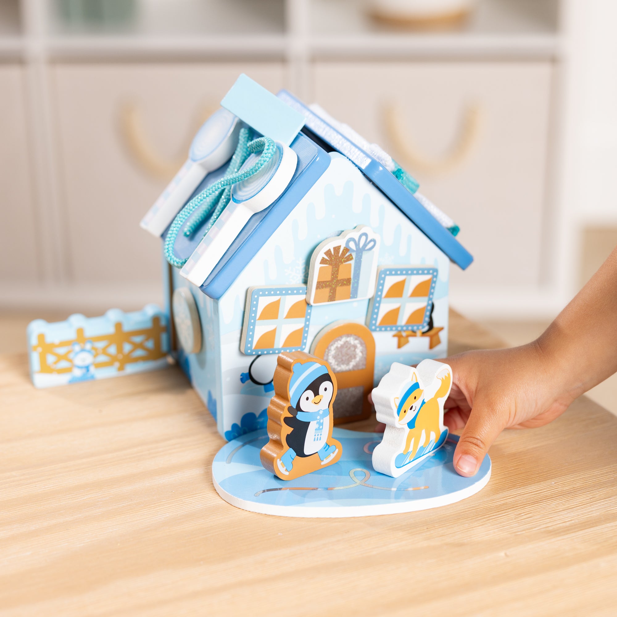 Wooden Gingerbread House Play Set ?C Winter Frost - Image 2