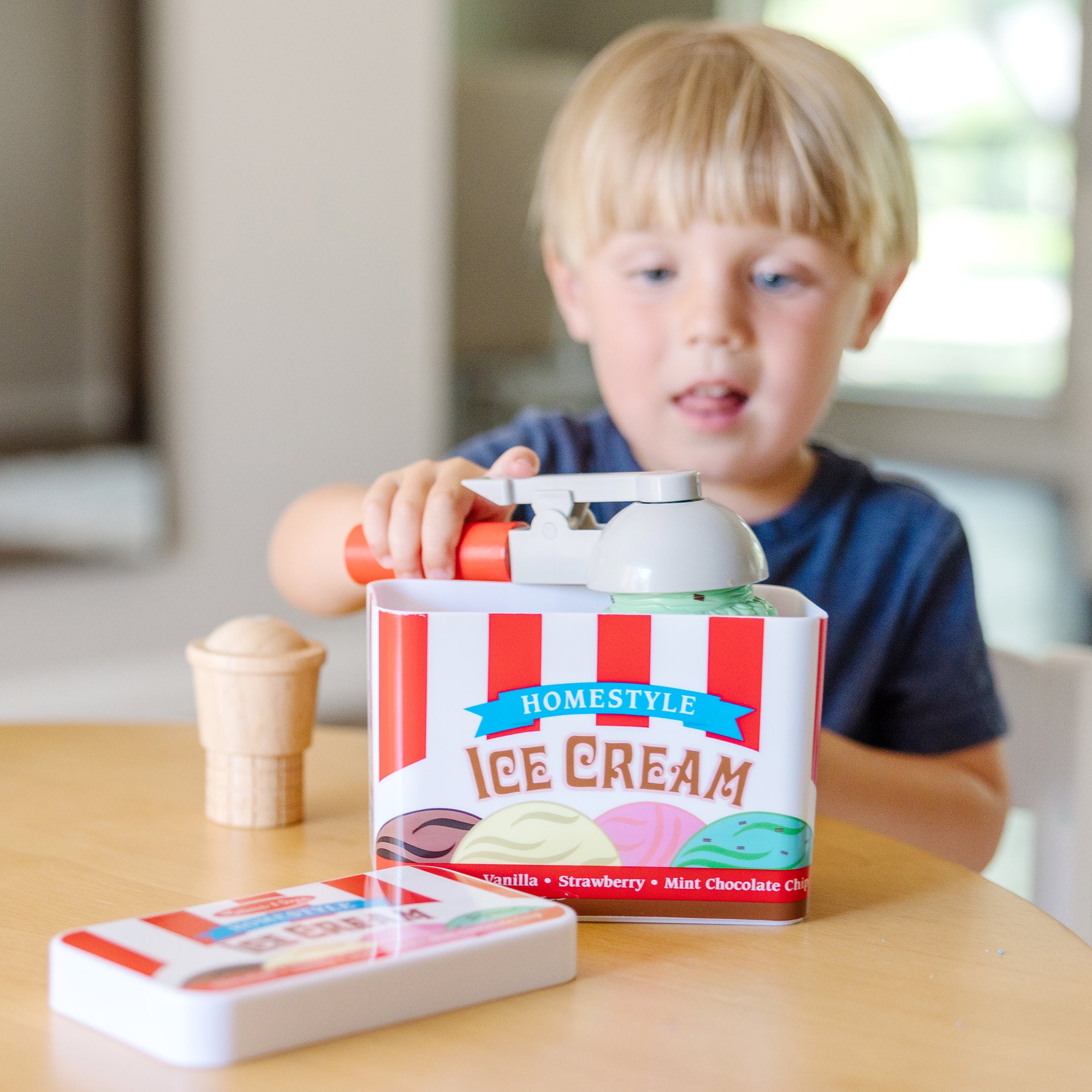 Scoop & Stack Ice Cream Cone Magnetic Play Set - Image 2